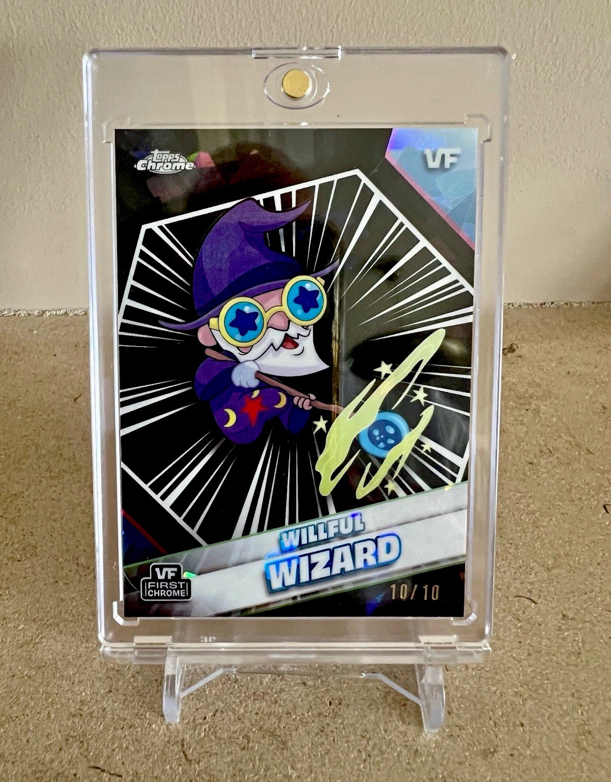 Topps 2026 Chrome Sapphire Willfull Wizard #192 Black Parallel Bookend 10/10