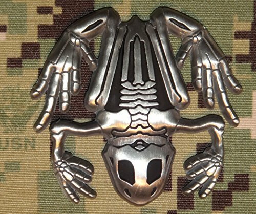 Antique Silver Bone Frog / Navy SEAL Team Challenge Coin /NSW/SWCC/CPO Antique Silver Bone Frog / Navy SEAL Team Challenge Coin /NSW/SWCC/CPO