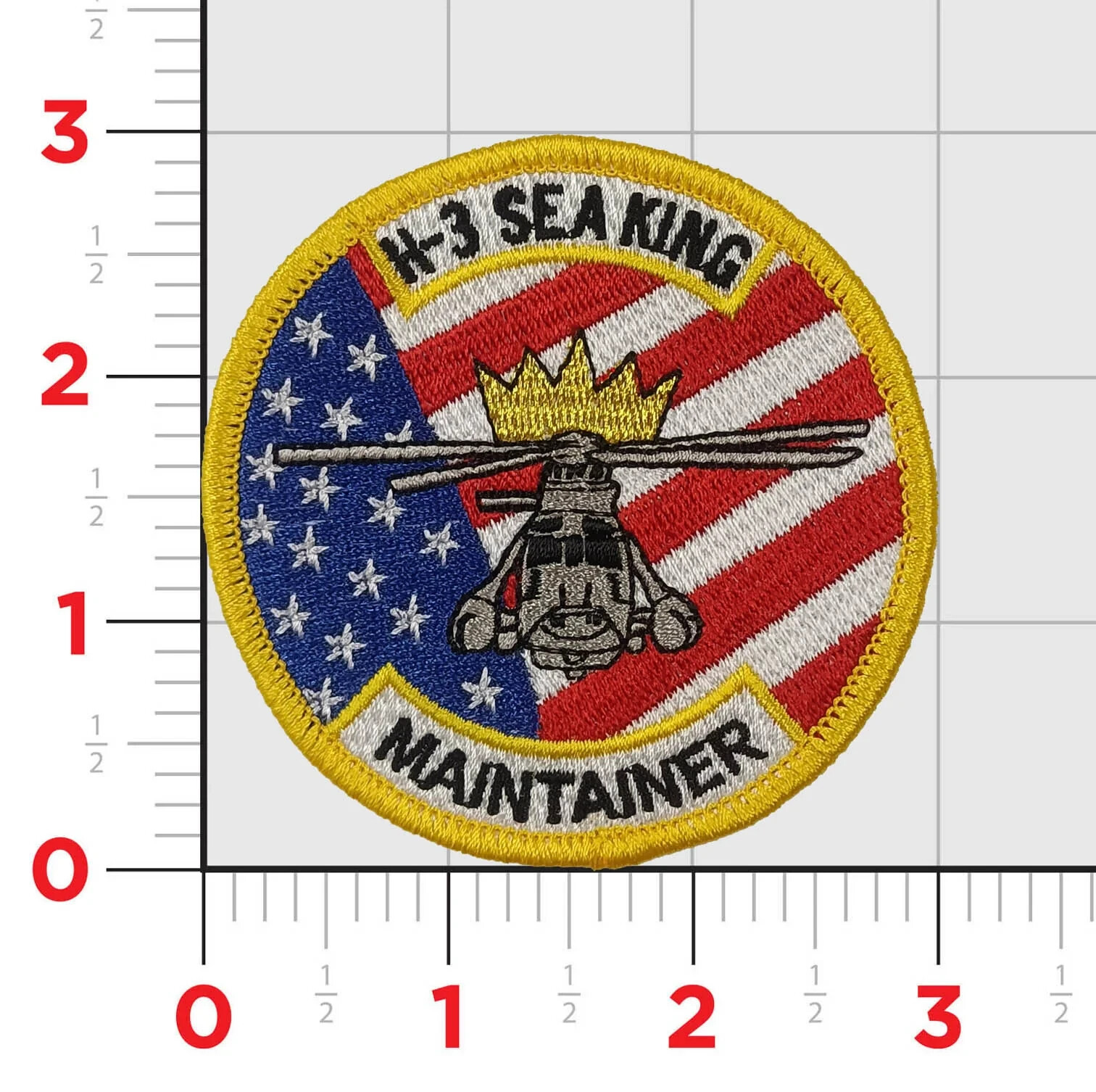 H-3 SEA KING MAINTAINER EMBROIDERED PATCH