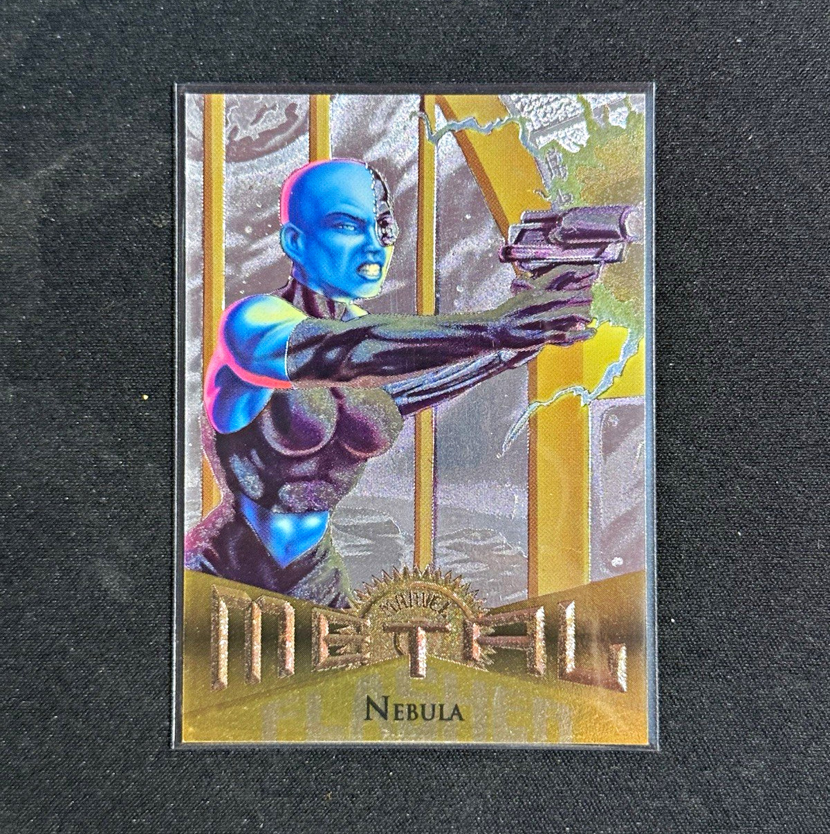 1995 Fleer Marvel SILVER FLASHER Insert #17 Nebula