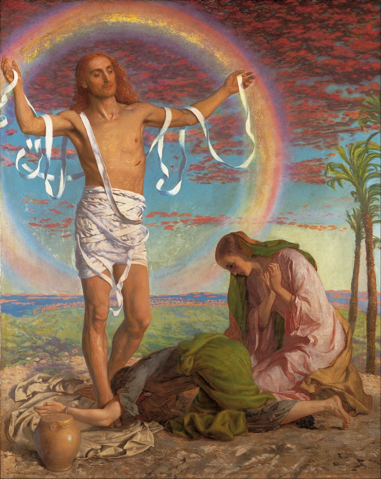 William Holman Hunt : Christ and the Two Marys : Archival Quality Art Print William Holman Hunt : Christ and the Two Marys : Archival Quality Art Print