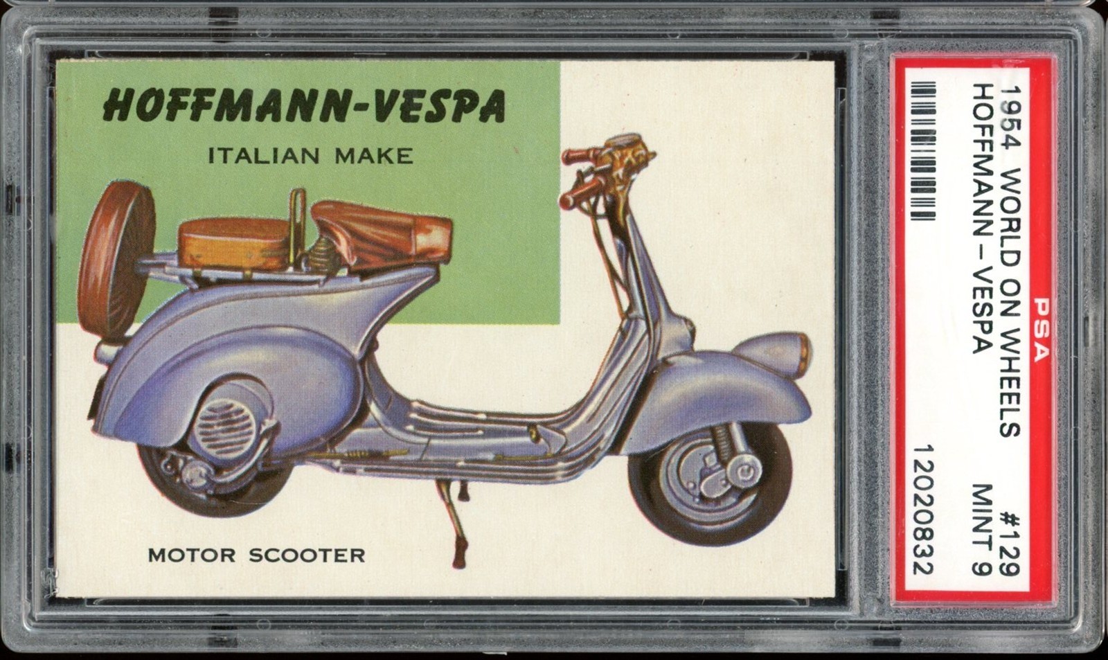 1954 World On Wheels #129 Hoffmann-vespa PSA 9