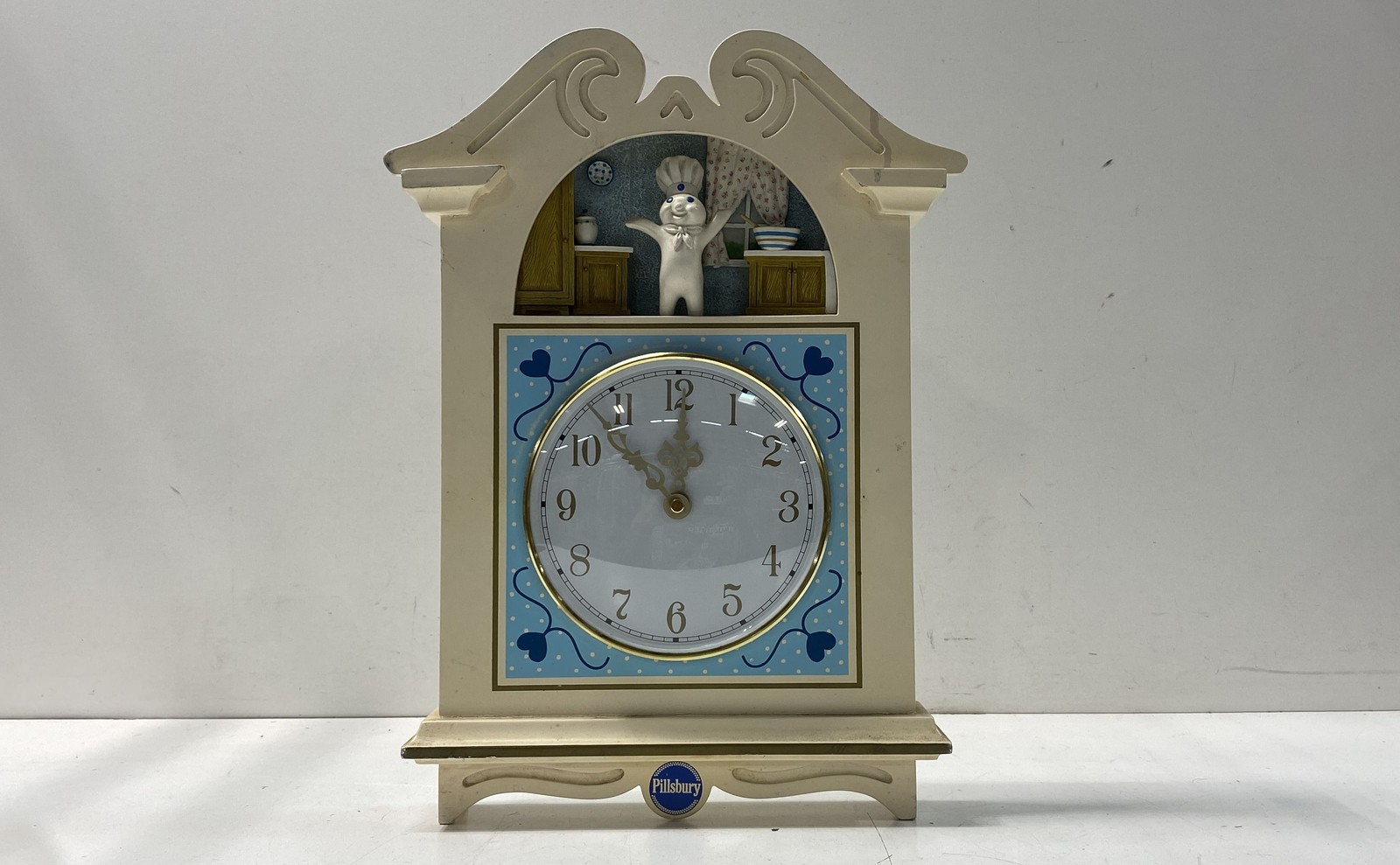 Pillsbury Doughboy Collector Clock Danbury Mint 1999 Kitchen Diorama 16 Inch