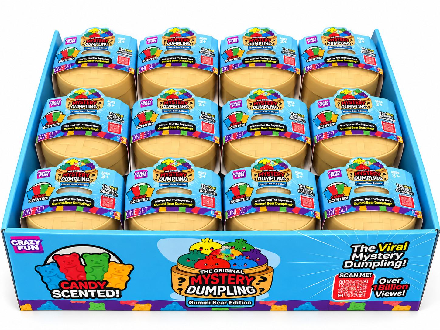 RMS Crazy Fun FULL CASE of 24 Viral Mystery Dumpling GUMMY BEAR Candy Scented RMS Crazy Fun FULL CASE of 24 Viral Mystery Dumpling GUMMY BEAR Candy Scented
