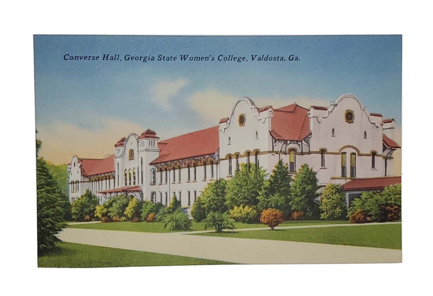 1930-45 Vintage Postcard: Converse Hall, Georgia State Women\'s College, Valdosta 1930-45 Vintage Postcard: Converse Hall, Georgia State Women\'s College, Valdosta