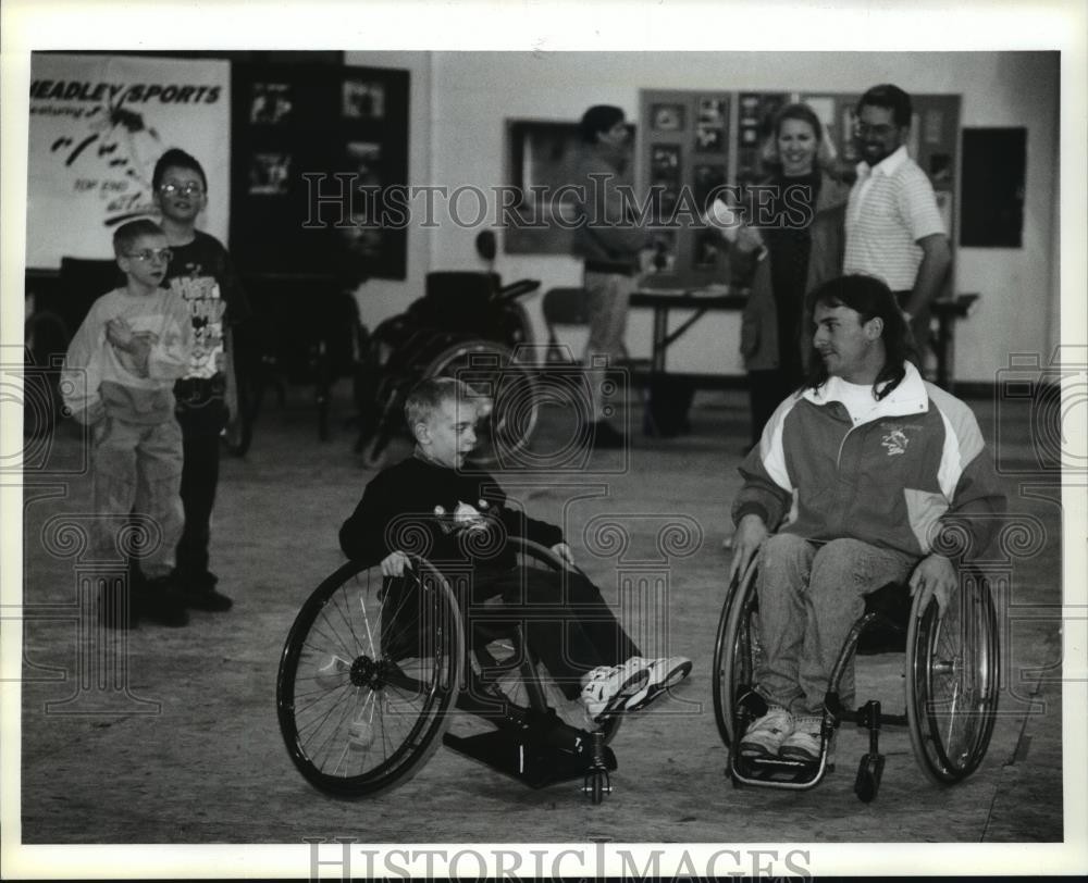 1994 Press Photo Patrick Metzger From Pewaukee Born With Cerebral Palsy 1994 Press Photo Patrick Metzger From Pewaukee Born With Cerebral Palsy