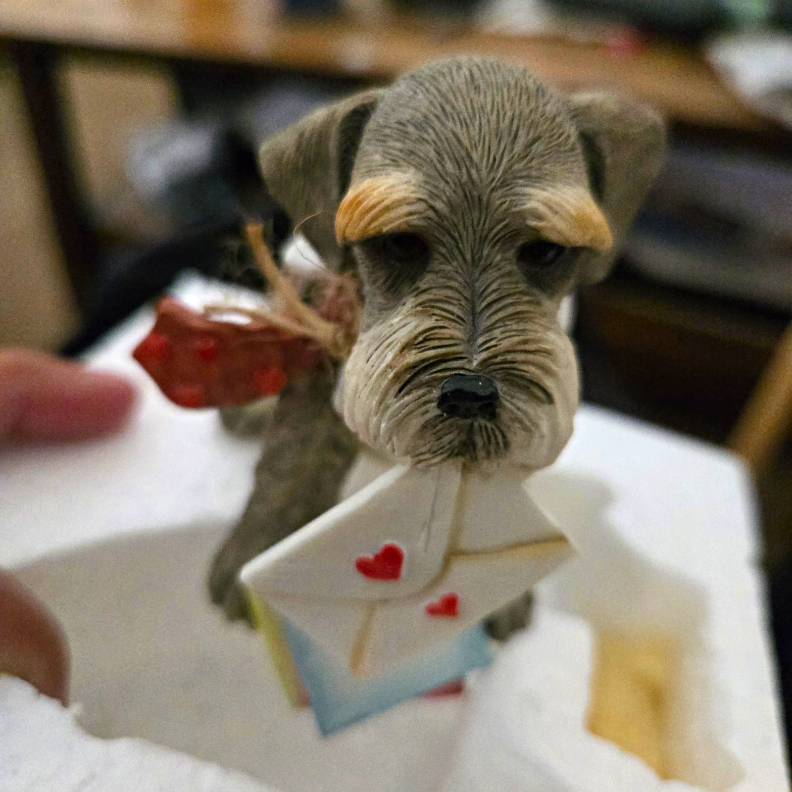Country Artists Top Dogs Schnauzer Resin Dog Figurine