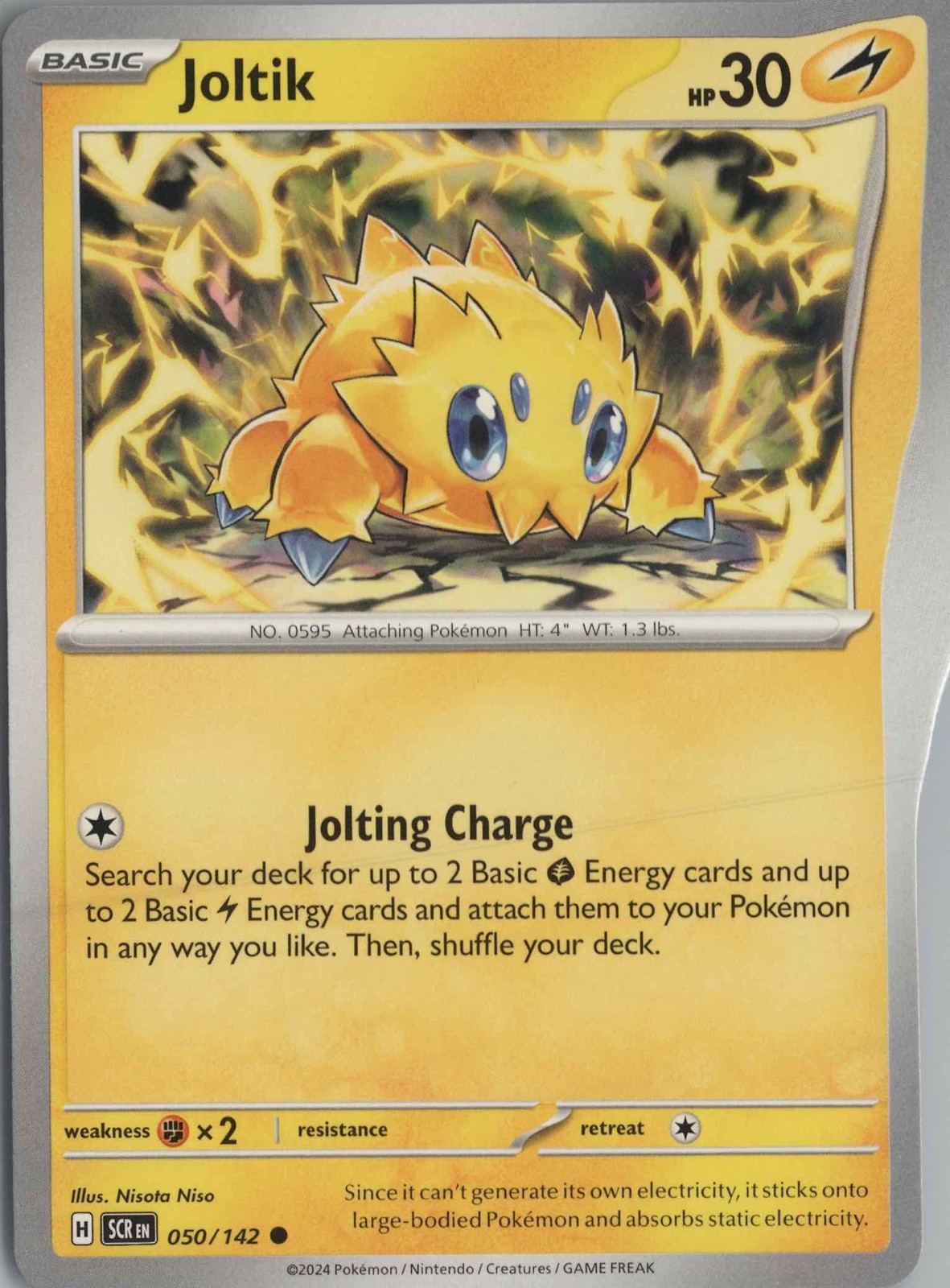 2024 POKÉMON SCARLET AND VIOLET 151 #050 JOLTIK SPECIAL ILLUSTRATION RARE