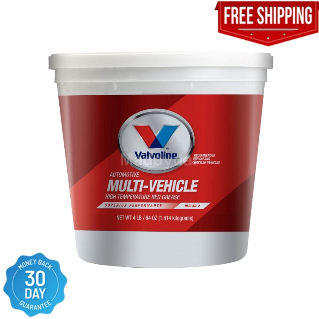 Valvoline Multi-Vehicle High Temperature Red Grease 4 LB Tub