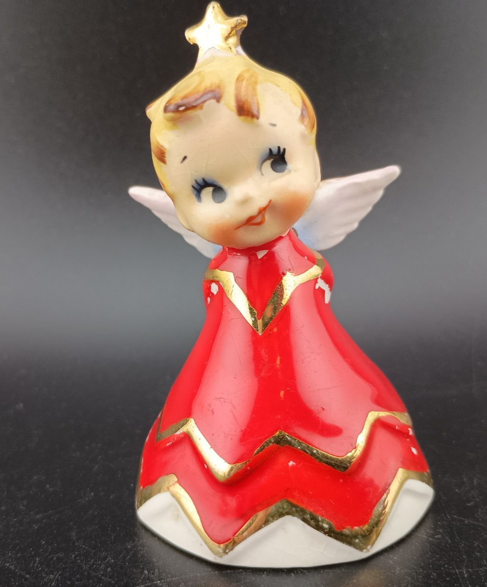 Vintage 1956 Geo Z Lefton HH 80112 Naughty Angel Bell Slingshot Vintage 1956 Geo Z Lefton HH 80112 Naughty Angel Bell Slingshot
