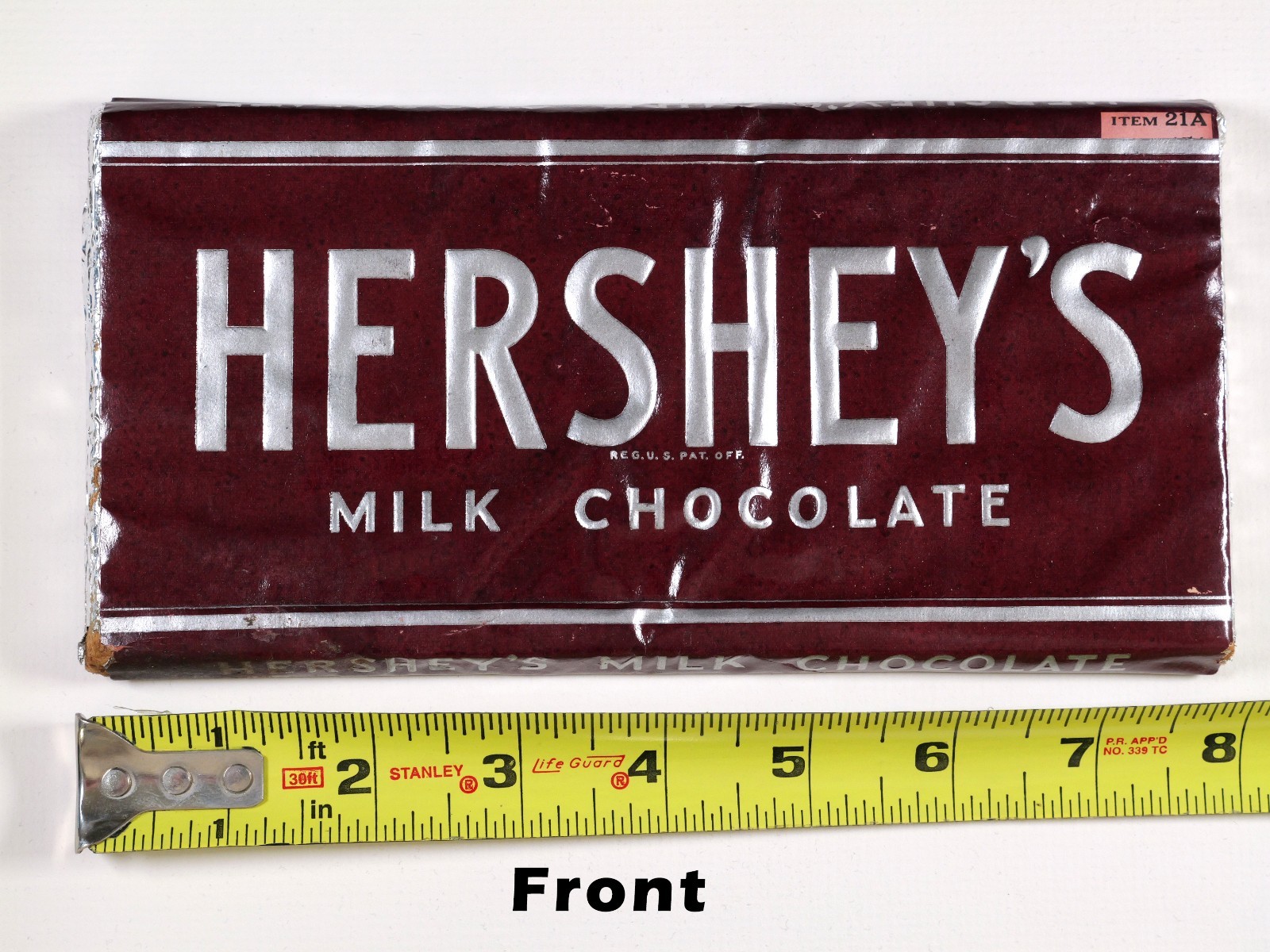Rare 1930s Genuine Hershey 1/2 lb Size Milk Chocolate Salesman\'s Dummy Bar