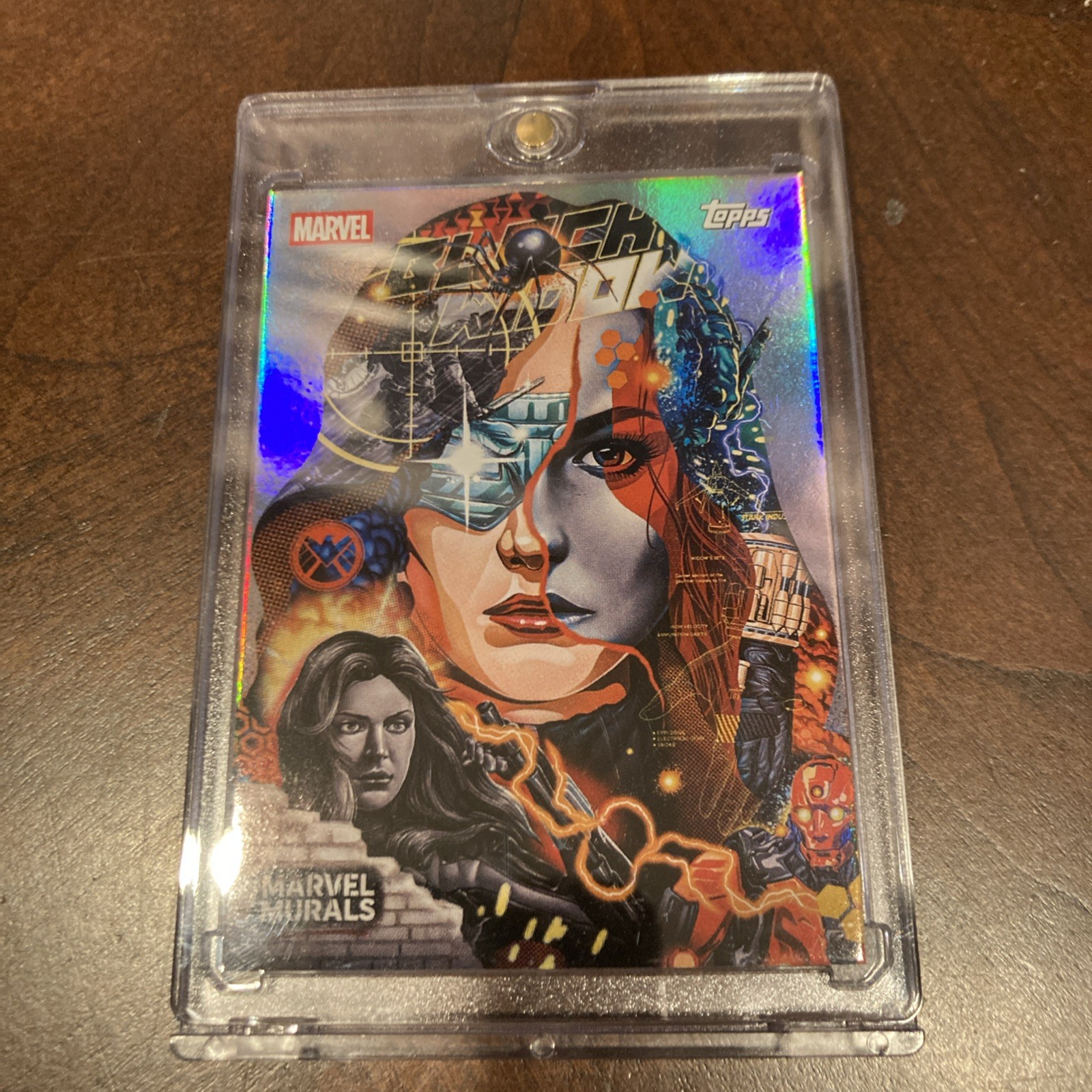 Topps 2026 Marvel Neon Marvel Murals Black Widow Tristan Eason Case Hit