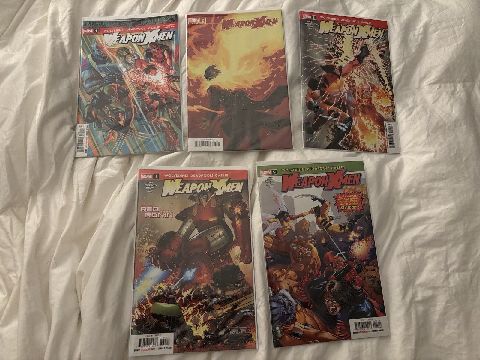 Weapon X-Men #1-5 Complete Set (2025) Marvel Comics 