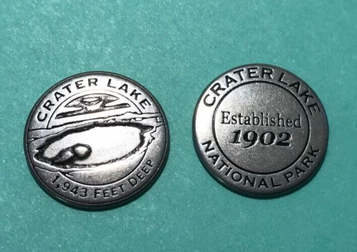 Crater Lake National Park Deep Lake Collectible Token Crater Lake National Park Deep Lake Collectible Token