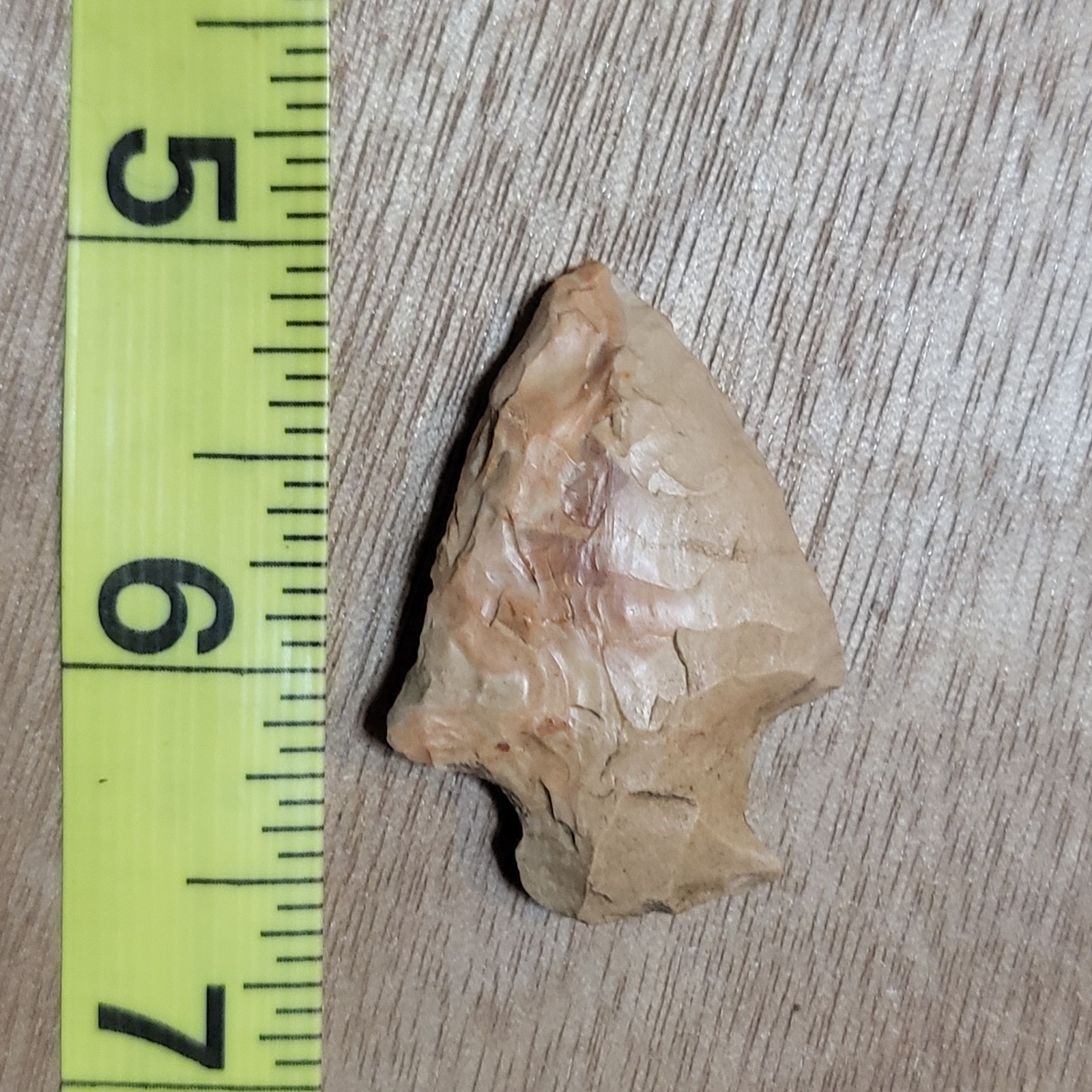 WELL USED AUTHENTIC ARKANSAS STEMMED SPEAR/KNIFE ARTIFACT STONE TOOL