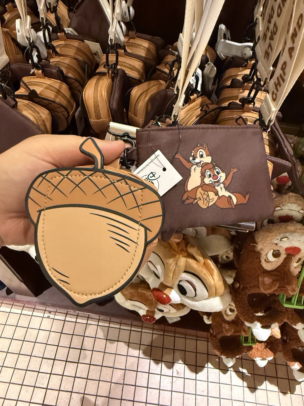 2026 Disneyland Resort Chip N Dale Wallet & Coin Purse Wristlet New Disney Parks