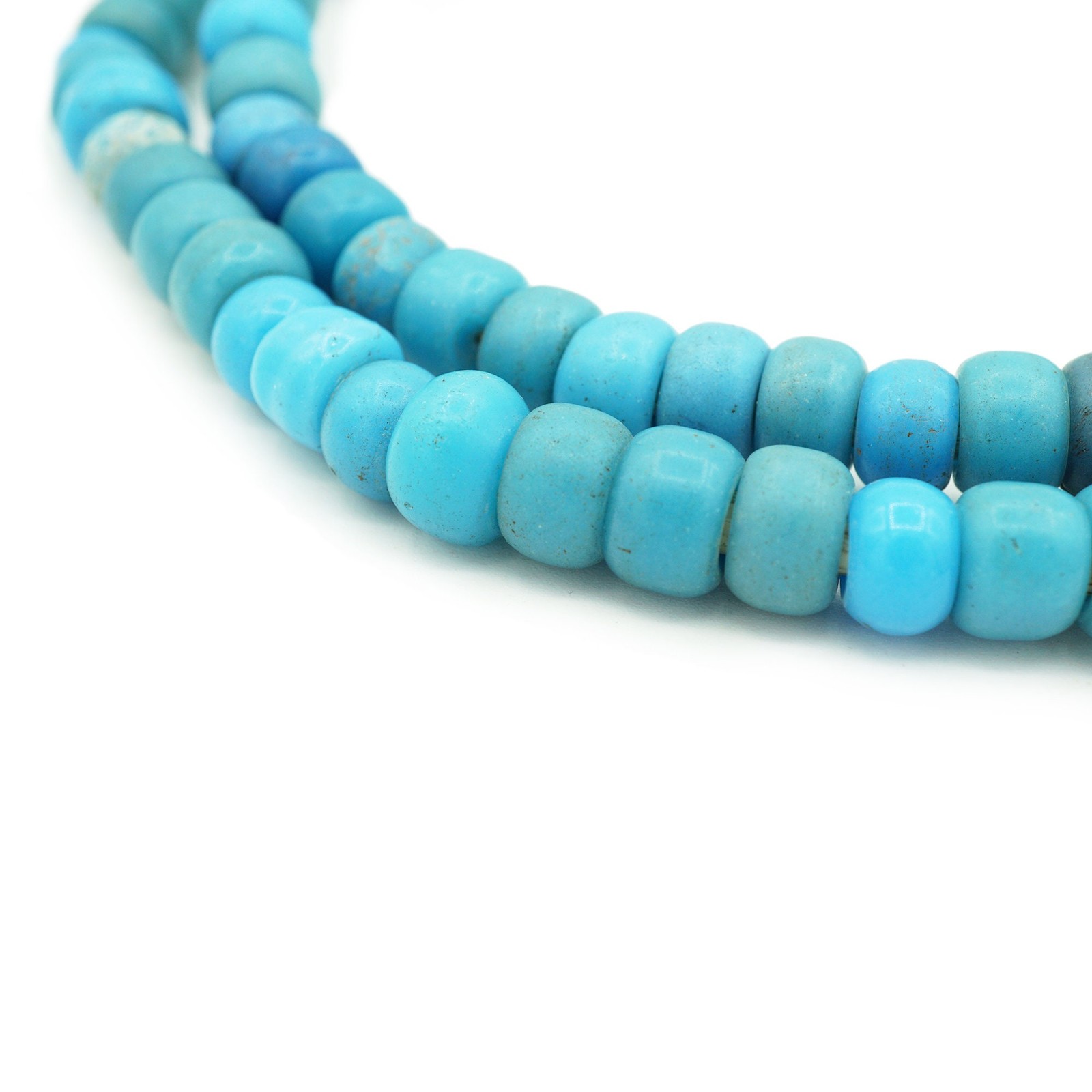 Blue Padre African Trade Beads - Antique Ethiopian Tribal Trade (1403P20) Blue Padre African Trade Beads - Antique Ethiopian Tribal Trade (1403P20)