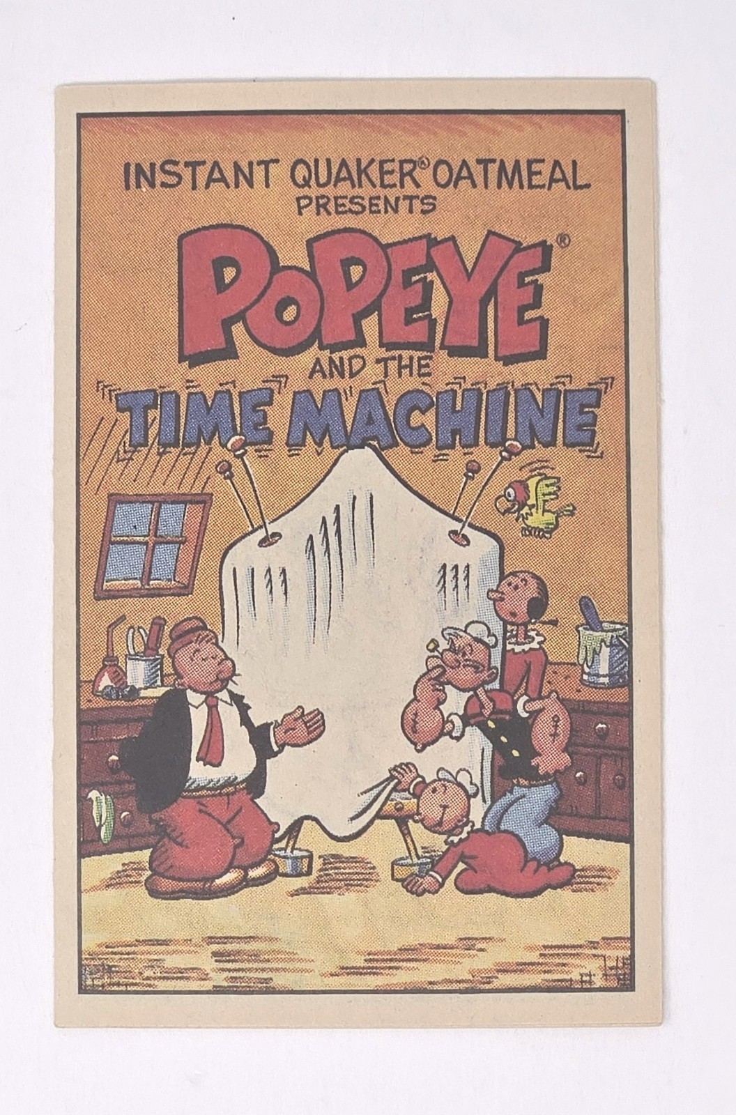 1989 Popeye and the Time Machine Quaker Oatmeal Comic Advertising 1989 Popeye and the Time Machine Quaker Oatmeal Comic Advertising