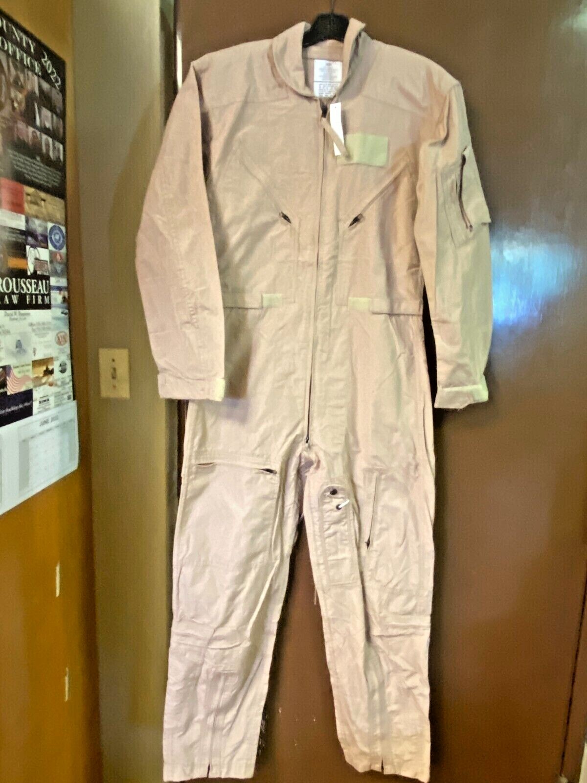 New Tan CWU-27/P Flyers Coveralls (Flight Suit) - 44 Short