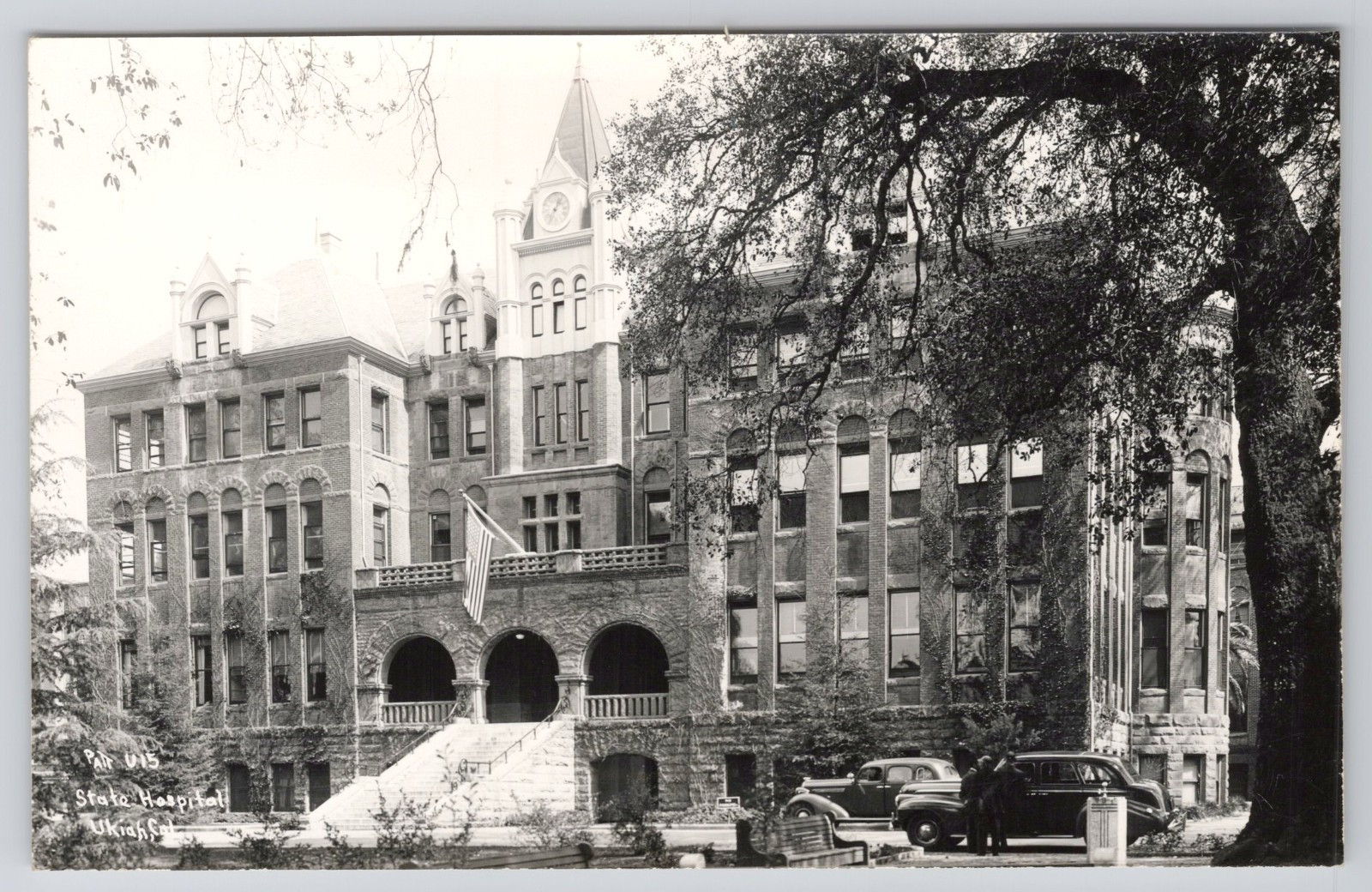 Mendocino State Asylum for the Criminally Insane Ukiah, CA RPPC Postcard c1950s