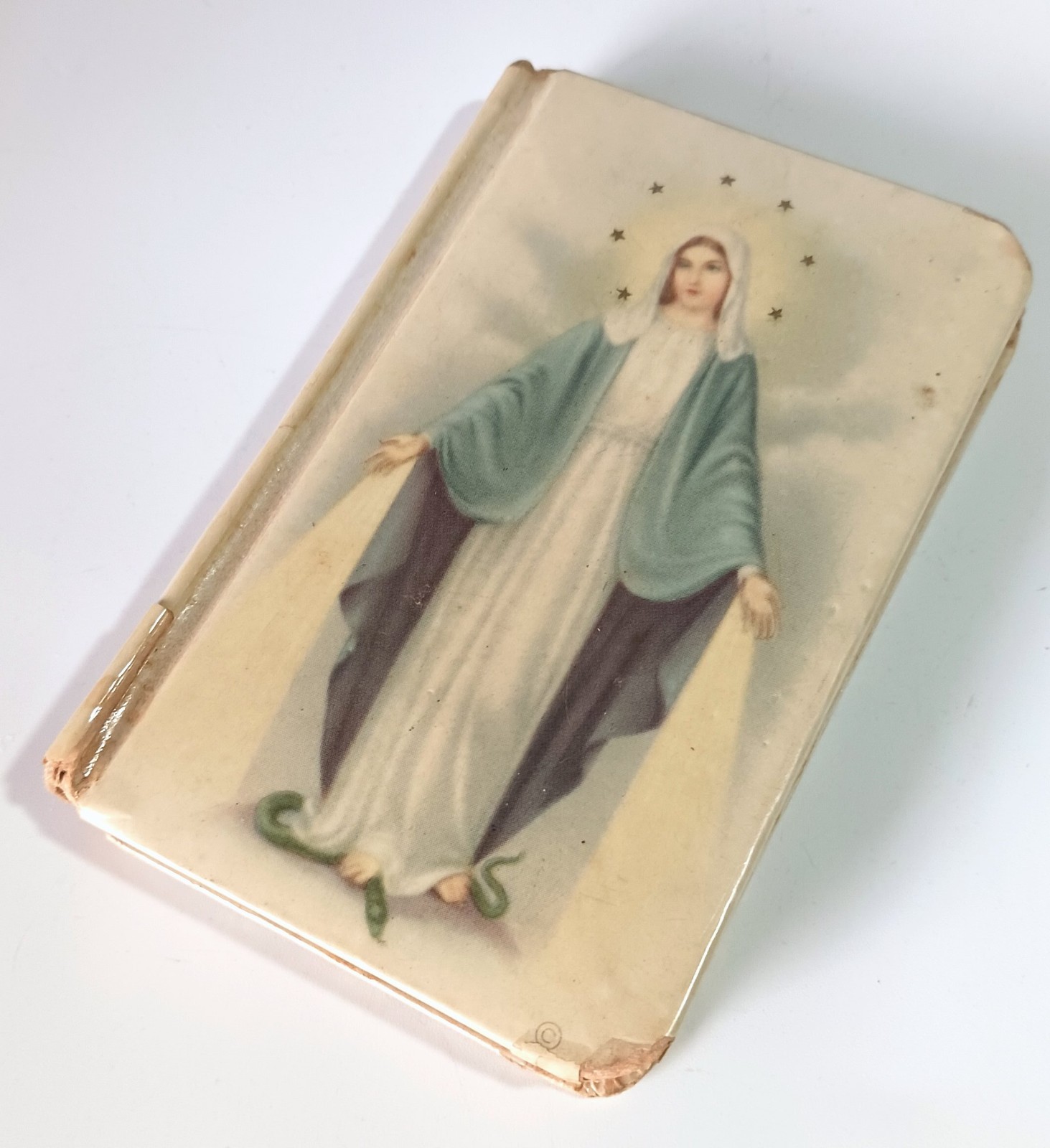 Vtg 1936 Pray Always Catholic Kids Prayer Book w/ Celluloid? Virgin Mary Cover