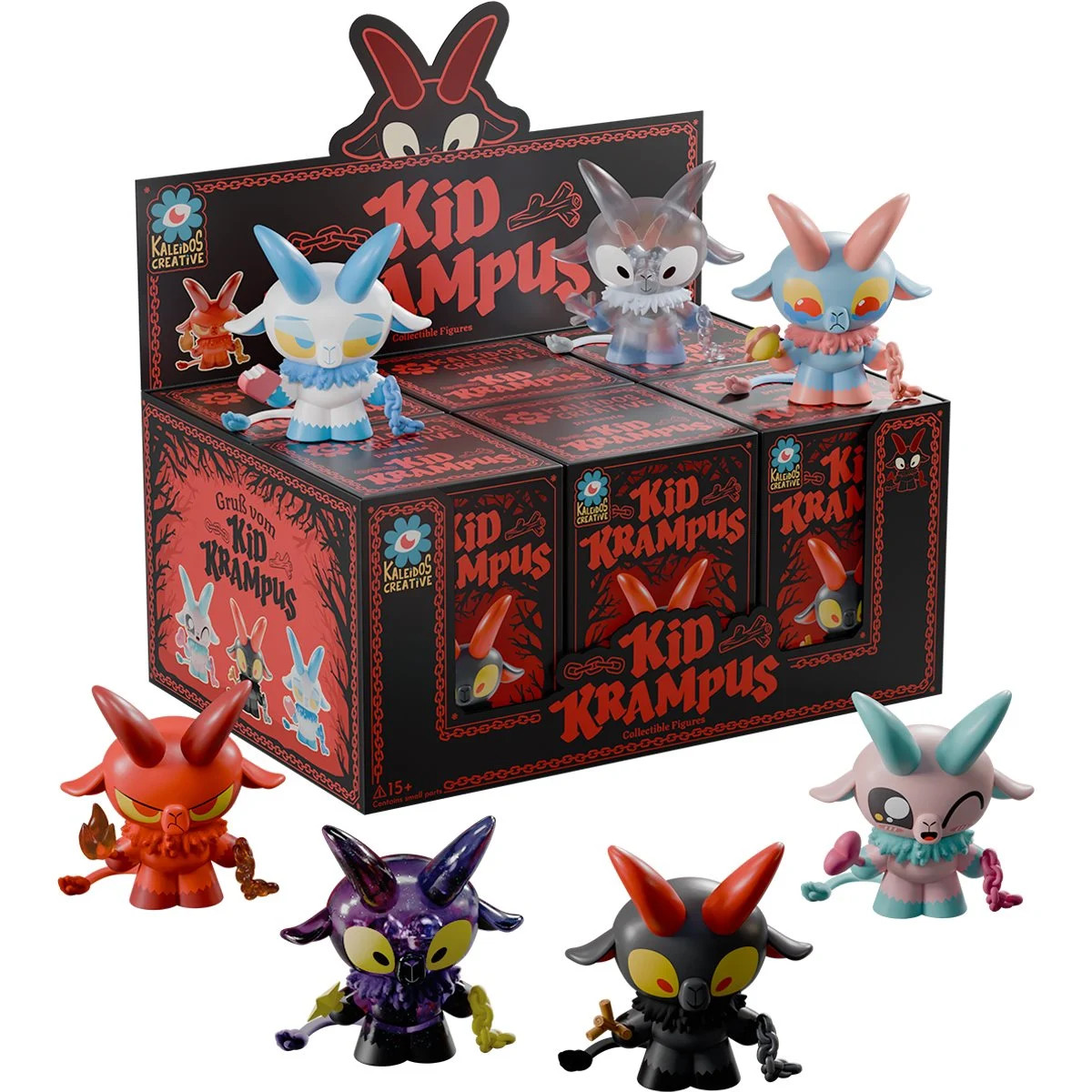 Kaleidos Creative • KID KRAMPUS • Blind Box Mini Fig (1 sealed box) • Ships Free Kaleidos Creative • KID KRAMPUS • Blind Box Mini Fig (1 sealed box) • Ships Free