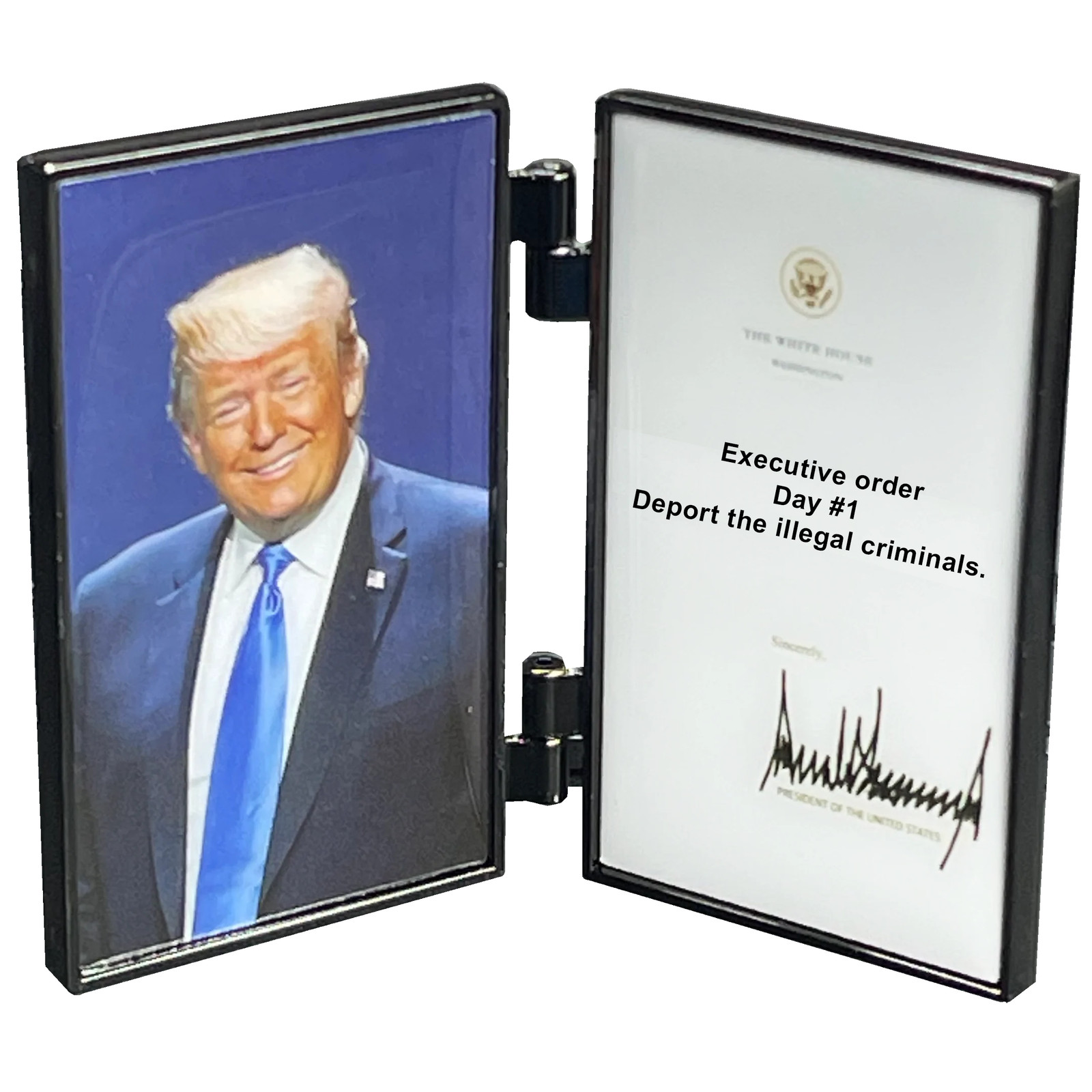 EL16-11 President Trump 47 MAGA White House Folder Executive Order Challenge Coi