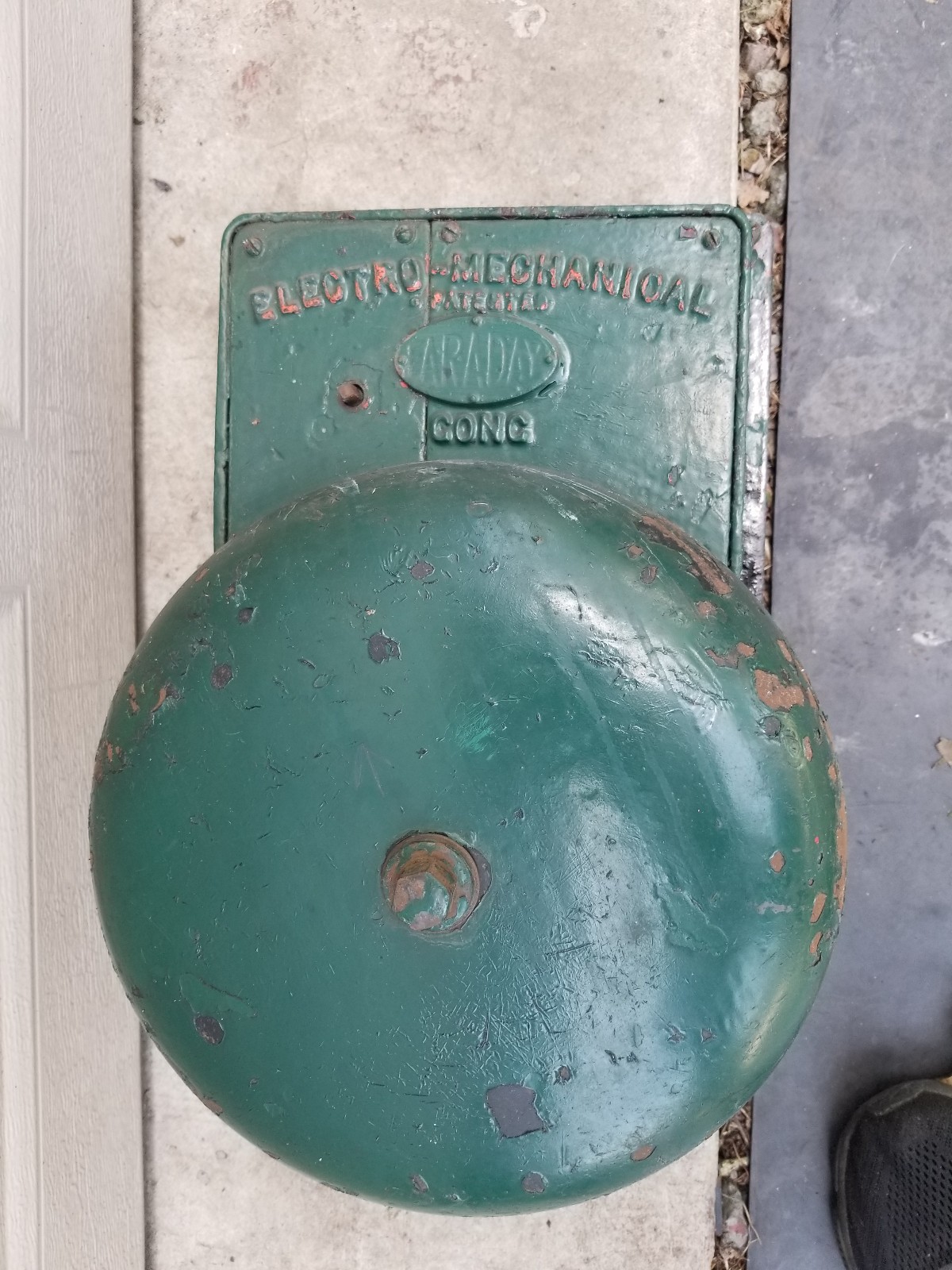 Vintage FARADAY ElectroMechanical Industrial Gong Bell Fire Alarm School Factory Vintage FARADAY ElectroMechanical Industrial Gong Bell Fire Alarm School Factory