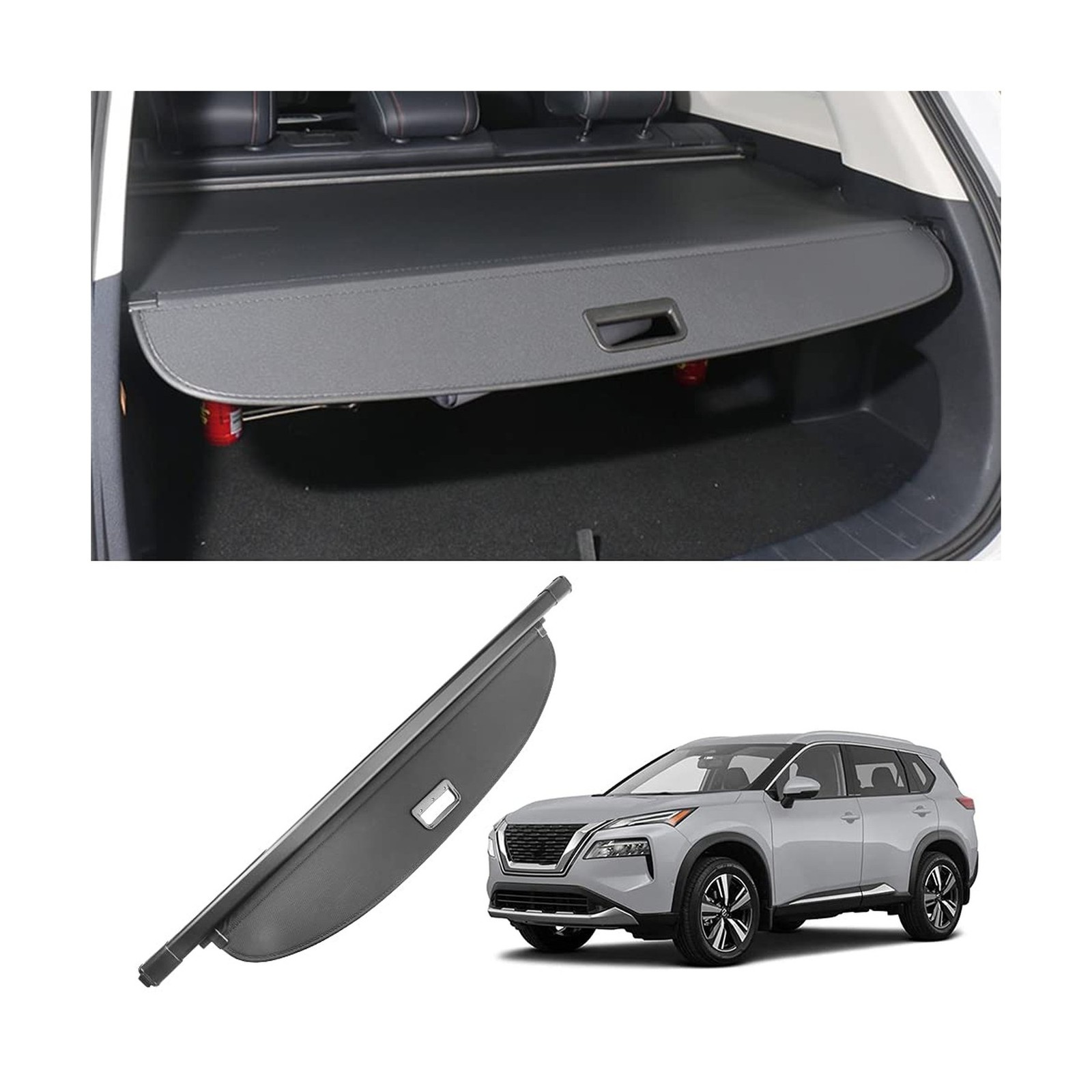 Retractable Cargo Cover for Nissan Rogue 2021-2026 Retractable Cargo Cover for Nissan Rogue 2021-2026