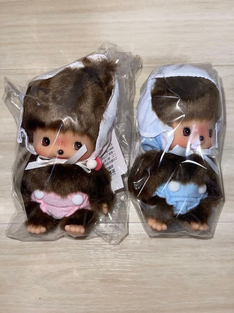 Bebichhichi Boy & Girl Baby Monchhichi S Size Plush Doll Sekiguchi Japan