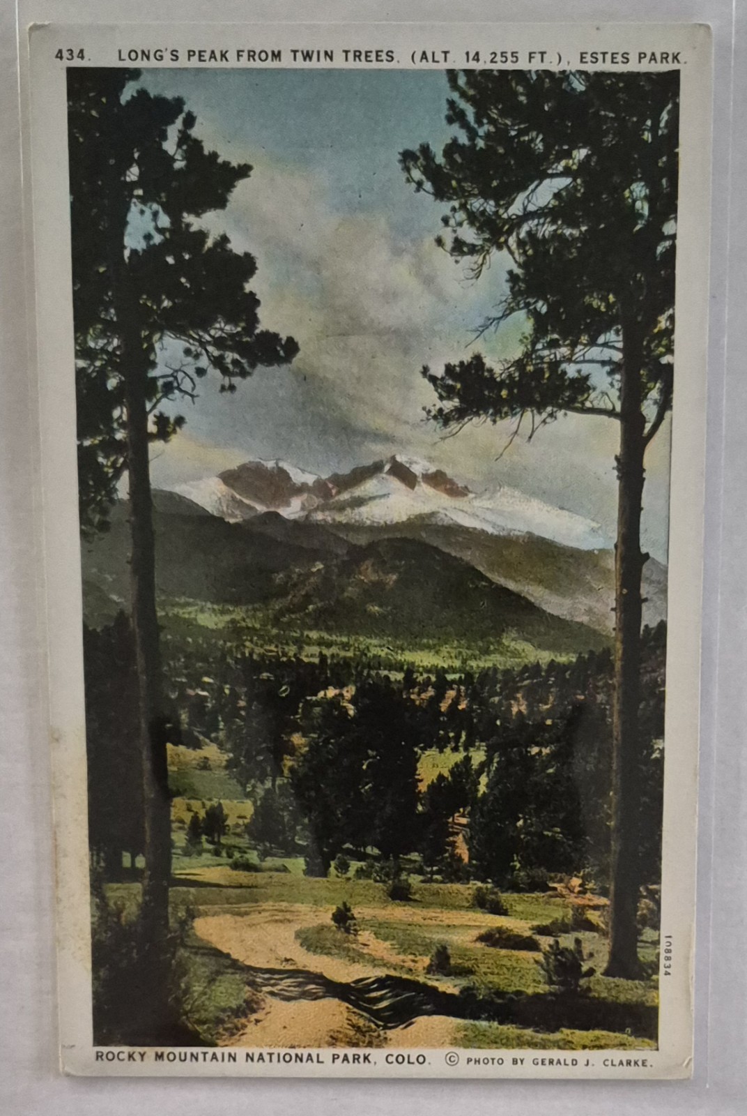 Postcard....Long's Peak of Estes Park, Colorado & Rocky Mountain National Park Postcard....Long's Peak of Estes Park, Colorado & Rocky Mountain National Park