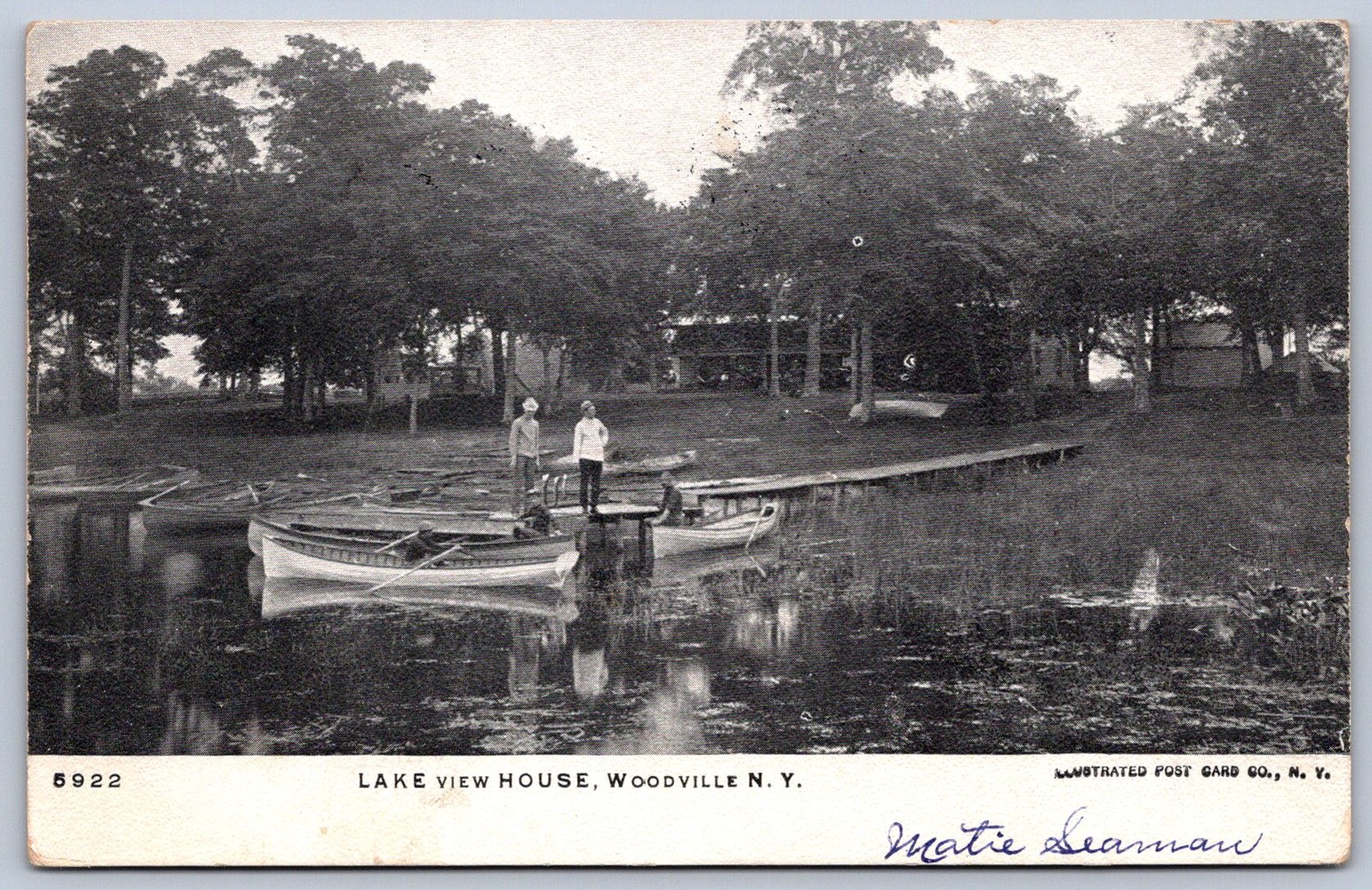 K32/ Woodville New York Postcard c1910 Jefferson Co Lake View House 158 K32/ Woodville New York Postcard c1910 Jefferson Co Lake View House 158
