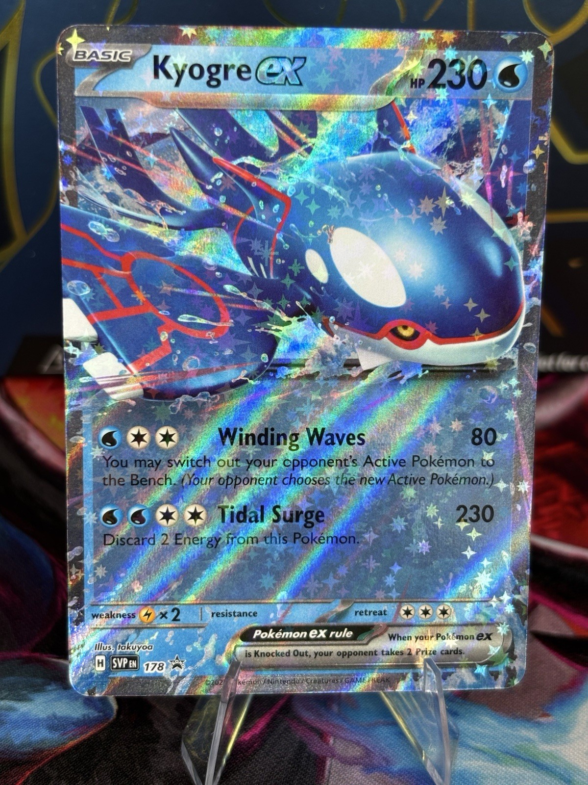 The Pokémon Company Kyogre ex SV Black Star Promos Holo Promo SVP 178 EN The Pokémon Company Kyogre ex SV Black Star Promos Holo Promo SVP 178 EN