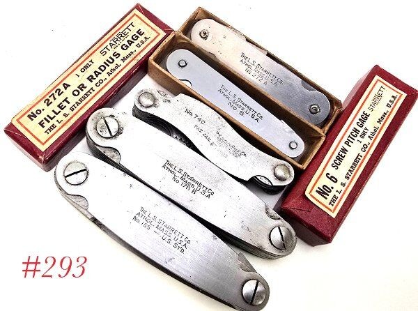 machinist tools STARRETT FILLET RADIUS GAGE TOOLS gage 272 6 178 155
