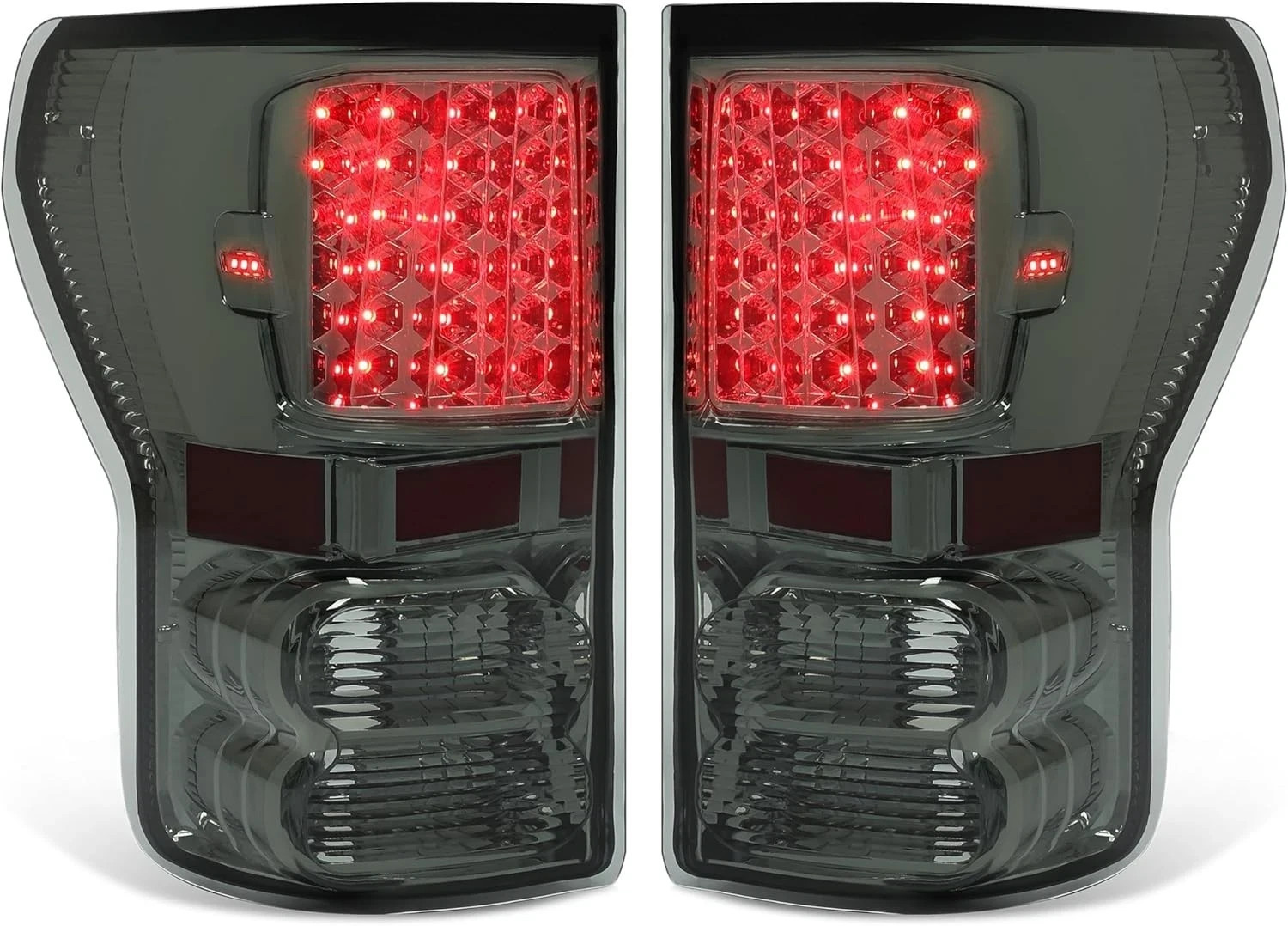 Pair Tail Light Compatible with 2007-2013 Toyota Tundra Pickup Rear Brake Tai...