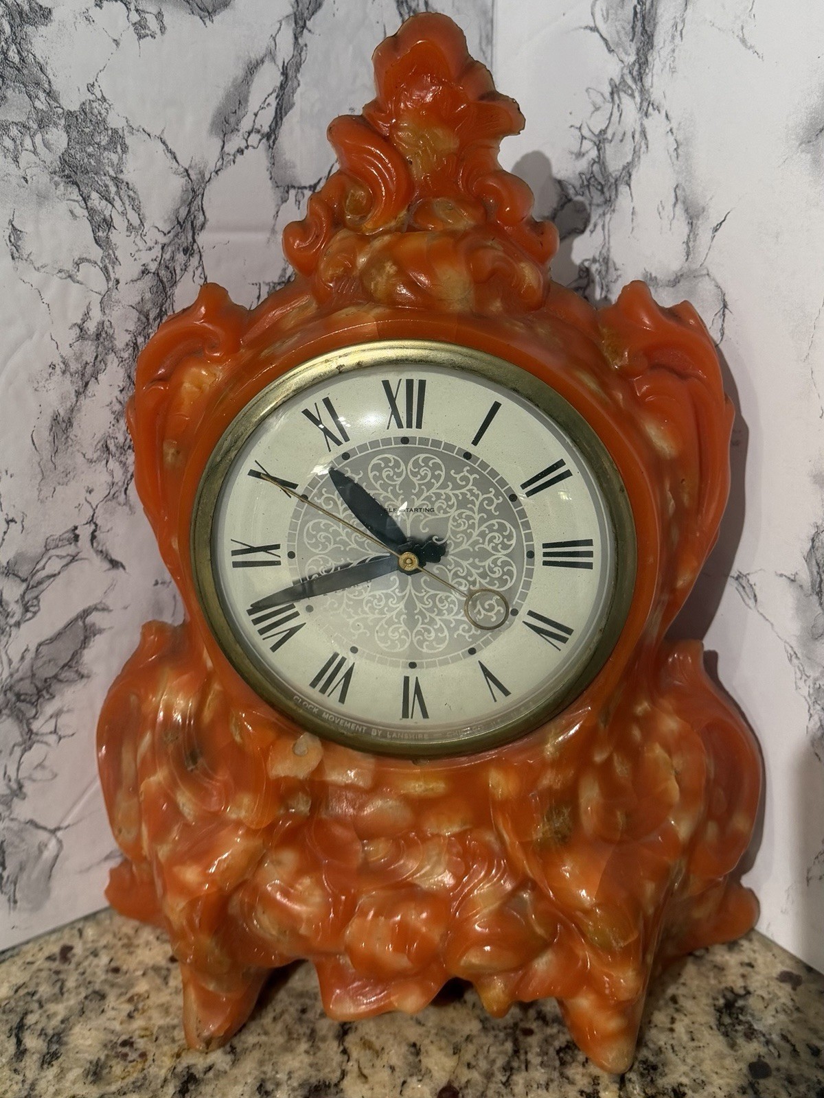 Vintage MCM Lanshire Electric Vomit Clock Mid-Century Modern Tested (Working) Vintage MCM Lanshire Electric Vomit Clock Mid-Century Modern Tested (Working)