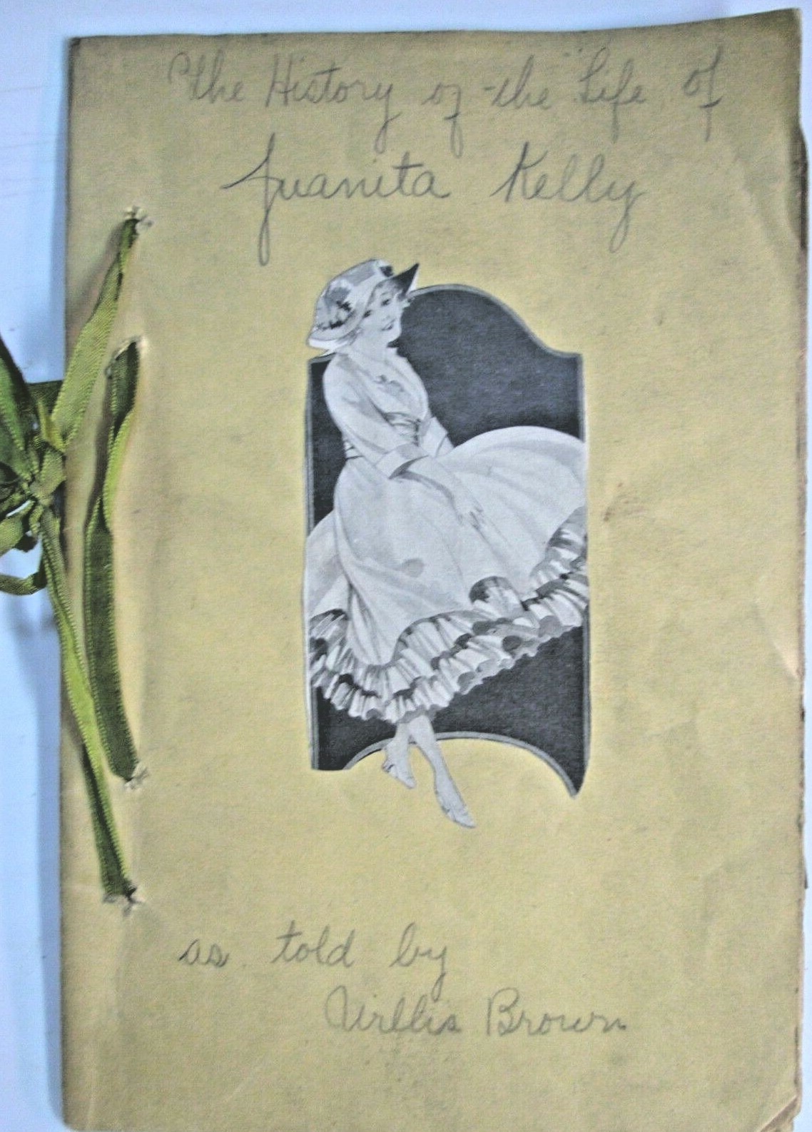 Vtg 1910's The History of the Life of Juanita Kelly Scrapbook Child's Biography