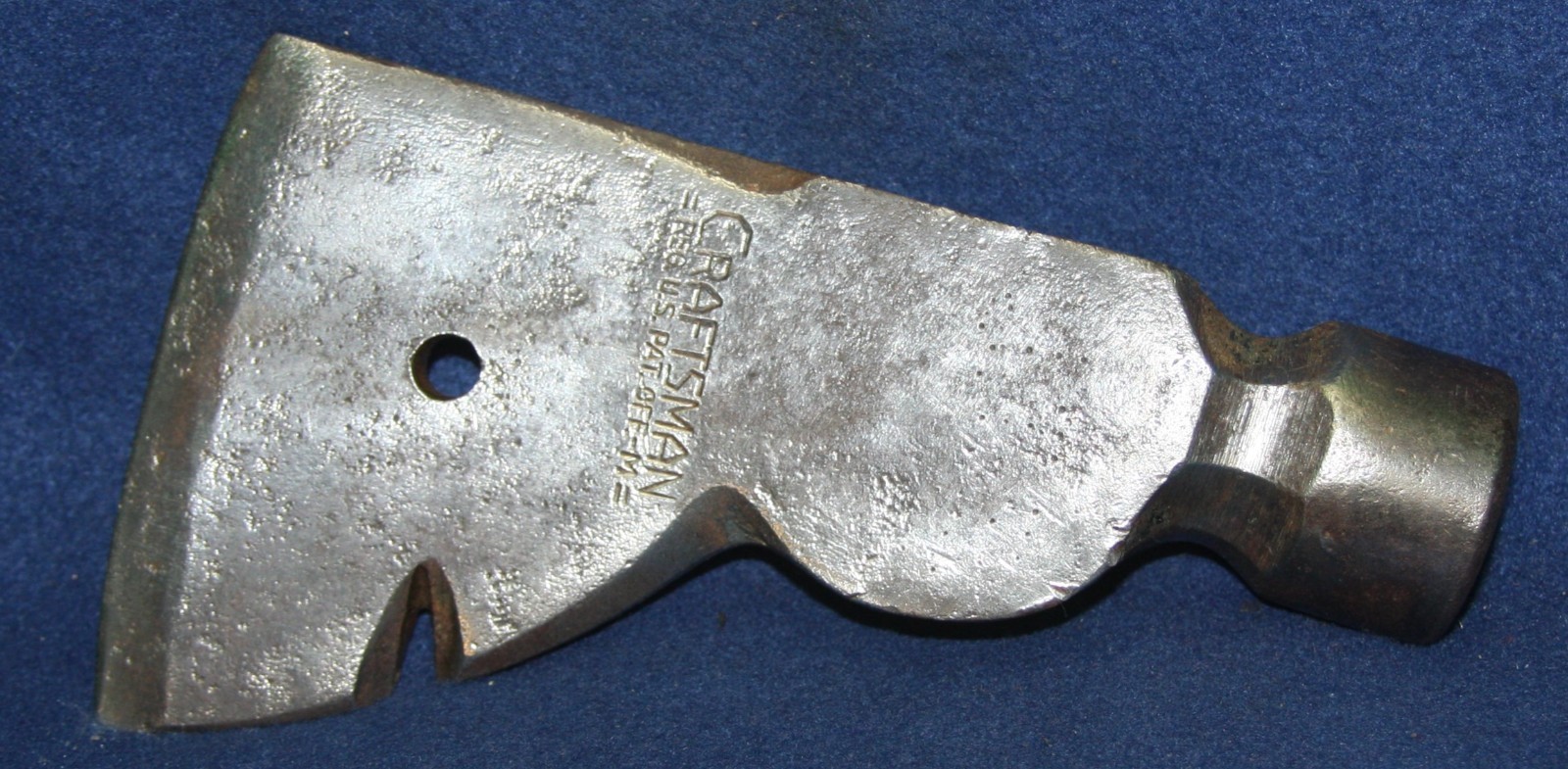 VINTAGE CRAFTSMAN HALF HATCHET BIG C DOUBLE -LINE LOGO HEAD ONLY ^3473 VINTAGE CRAFTSMAN HALF HATCHET BIG C DOUBLE -LINE LOGO HEAD ONLY ^3473