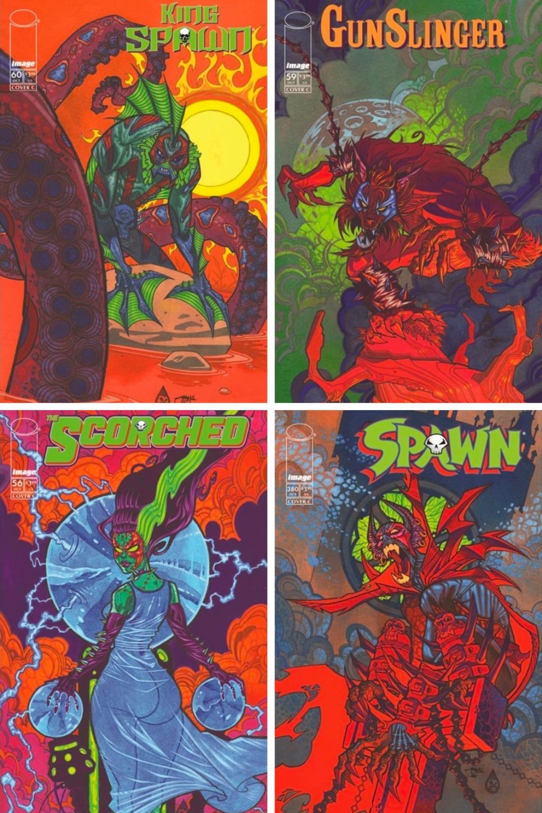 Shawn Crystal Spawn 4 Halloween Monster 56 59 60 380 C King Gunslinger Scorched
