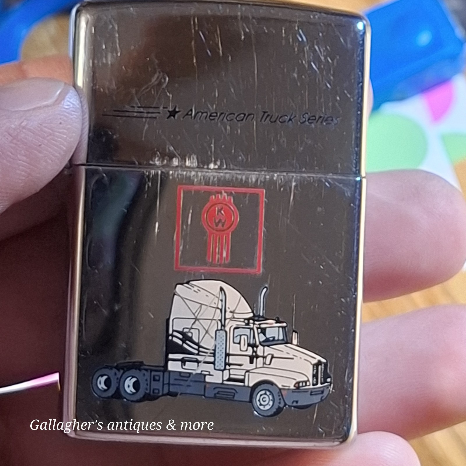 1990s Zippo American Truck Series Kenworth Semi Lighter 1990s Zippo American Truck Series Kenworth Semi Lighter