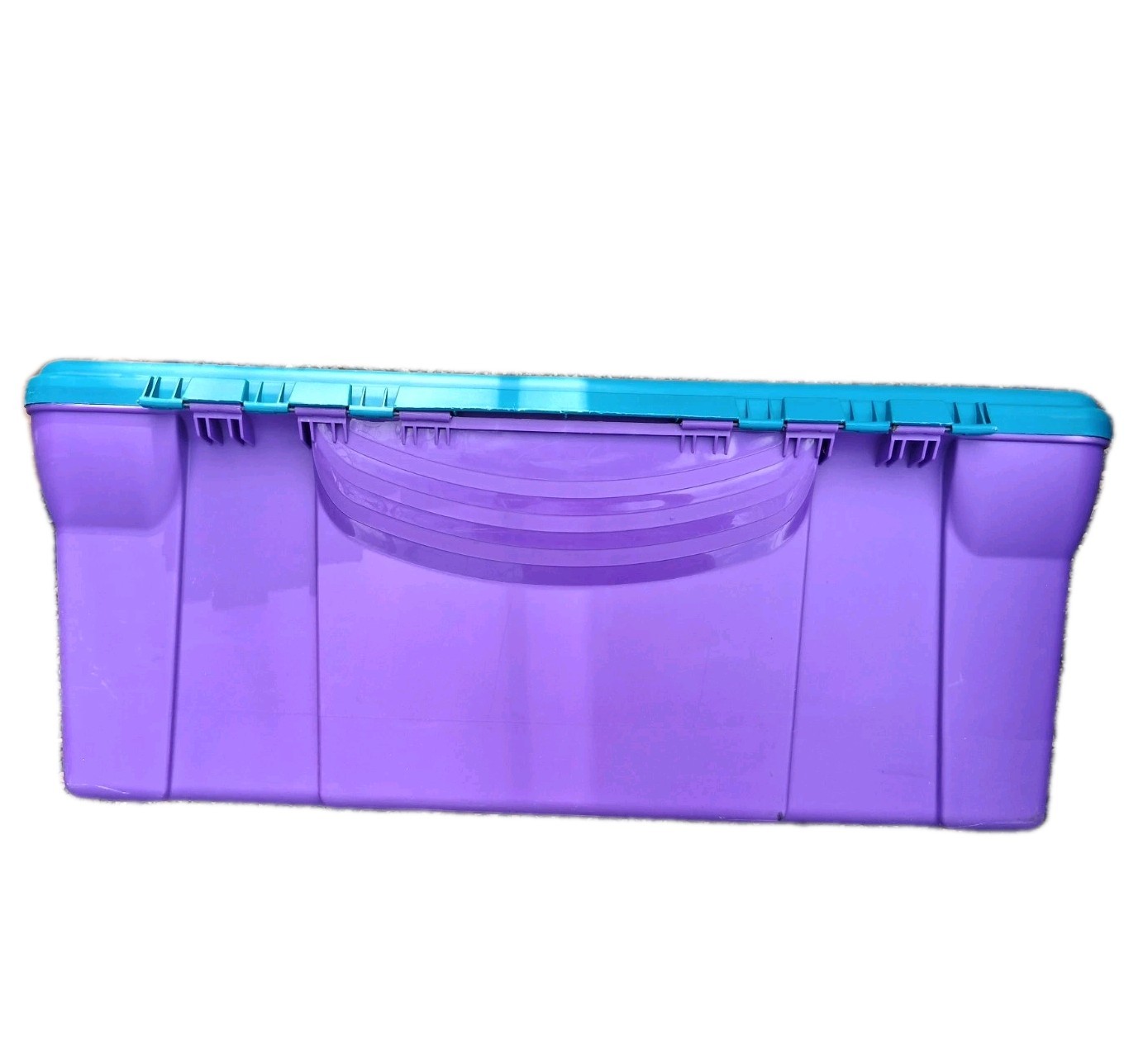 CONTICO Vintage large storage container purple teal