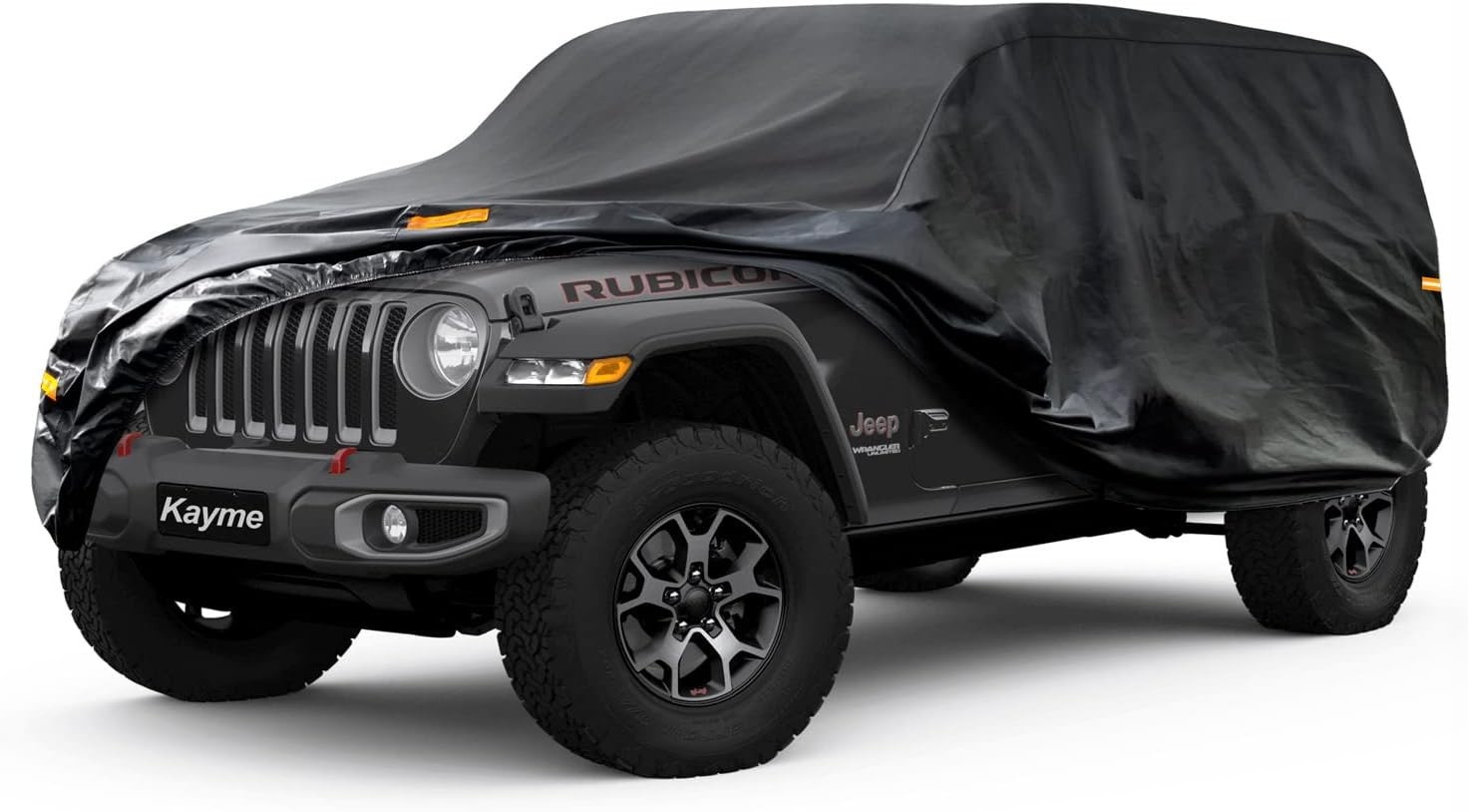 Kayme 7 Layers Car Cover Custom Fit for Jeep Wrangler 4 Dr/Unlimited 4 Door JK Kayme 7 Layers Car Cover Custom Fit for Jeep Wrangler 4 Dr/Unlimited 4 Door JK