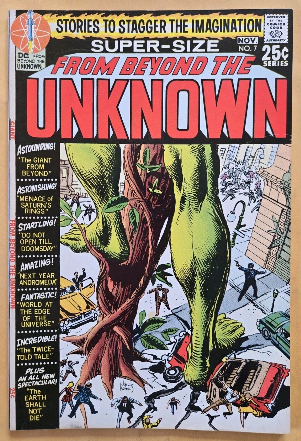 From Beyond the Unknown #7 F/VF (7.0) Intro To Col. Glenn Merrit DC Comics 1970