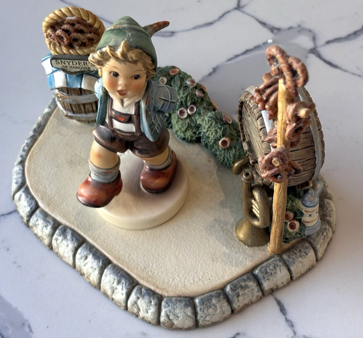Goebel Ltd Ed Porcelain Marktplatz Dancer, Vintage German Cultural Decor Gifts