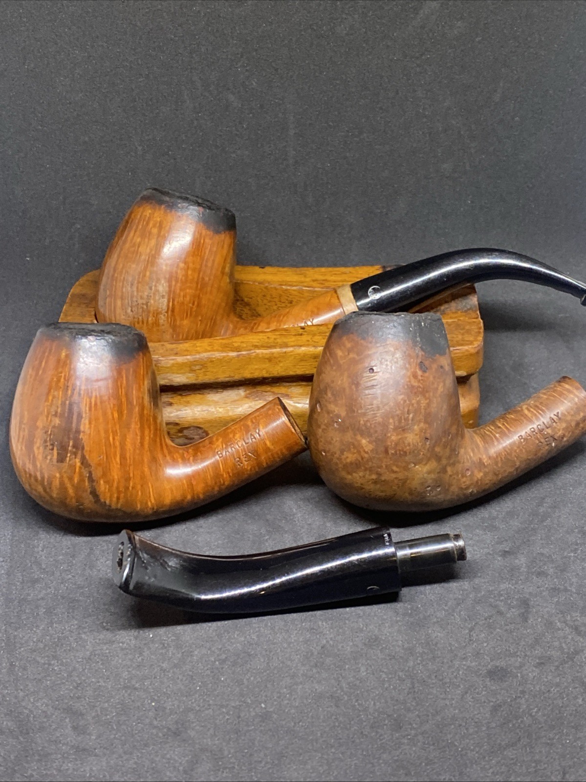 Vintage Barclay-Rex Pipe Lot Including Decatur Pipe Rest Vintage Barclay-Rex Pipe Lot Including Decatur Pipe Rest