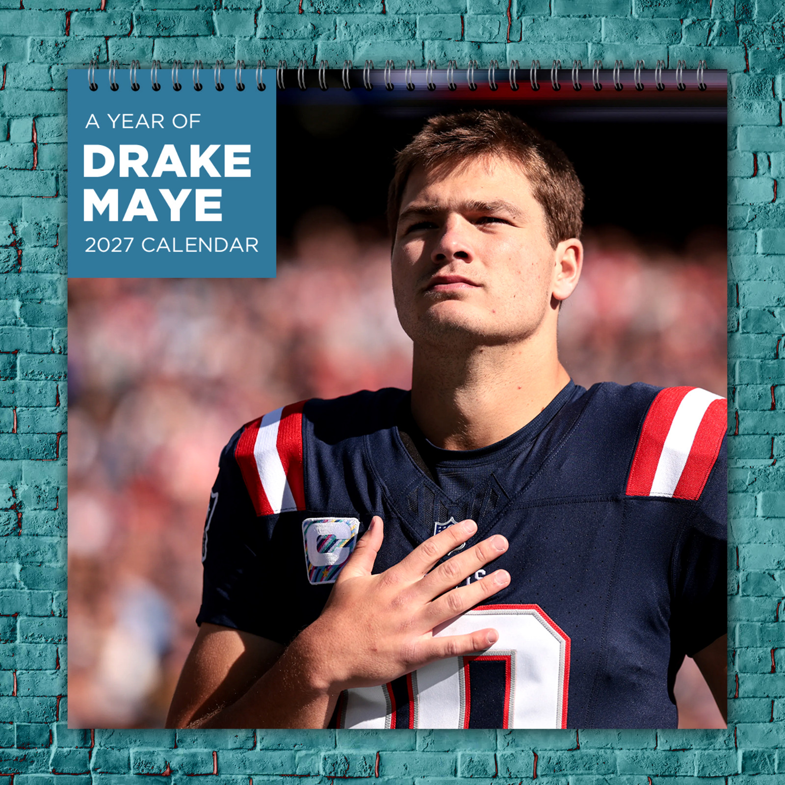 Drake Maye  2027 Wall Calendar 12 Month Celebrity Photo Fan Collectible