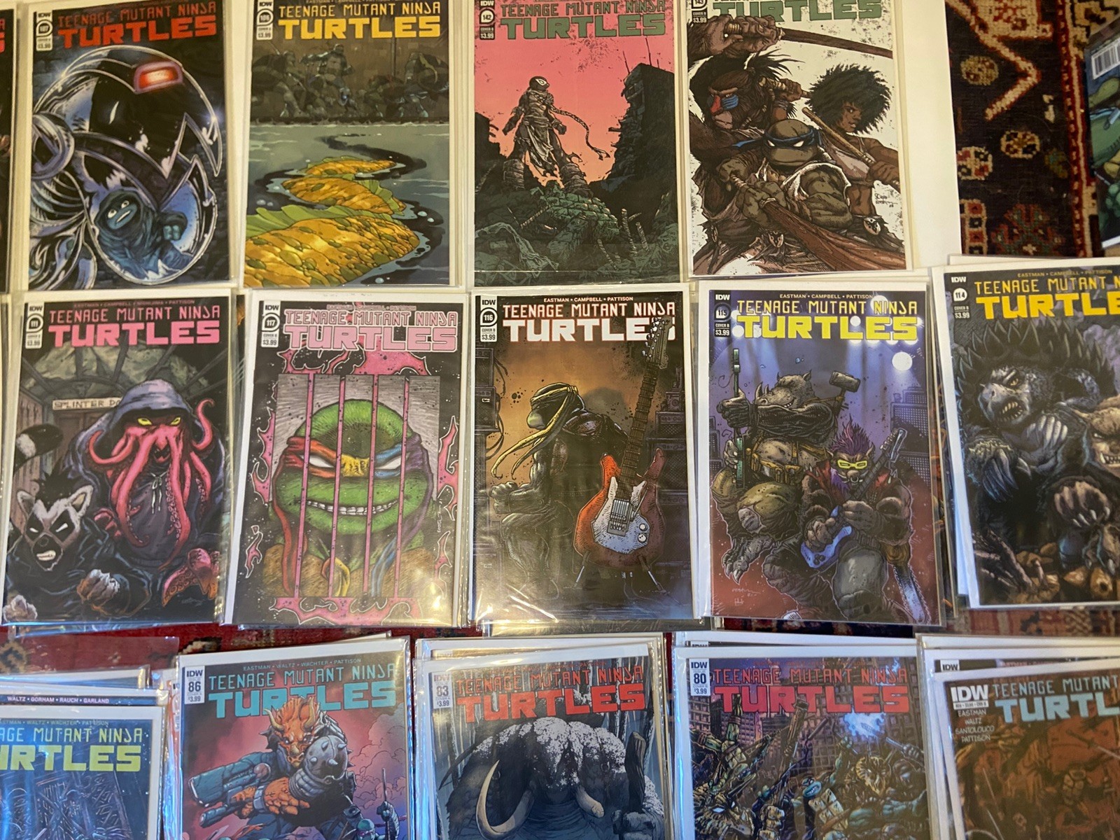 Teenage Mutant Ninja Turtles lot 70 BOOKS variant IDW (8.0 VF) 70diff (2014-'19)