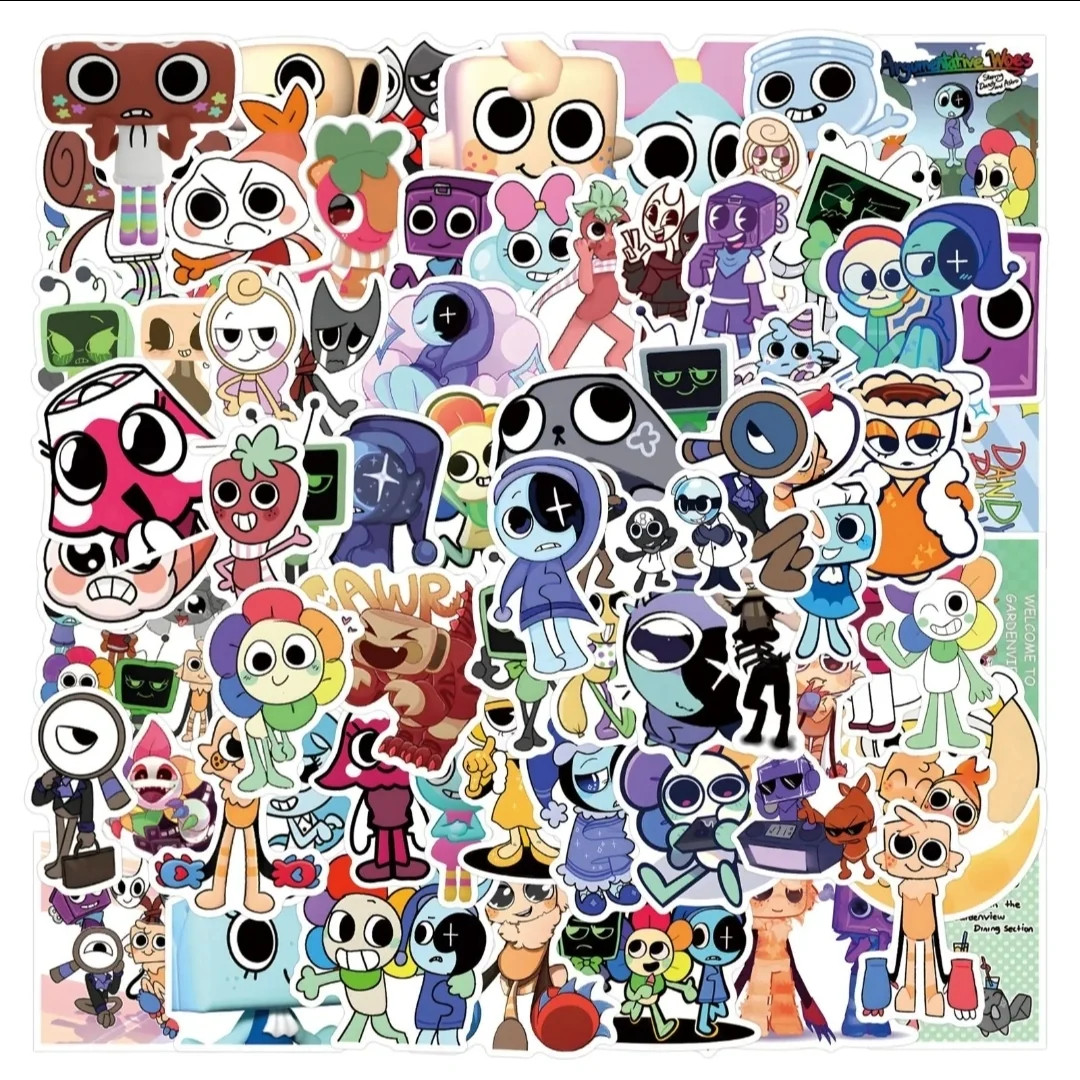 Dandy's World Stickers – Cute Characters | Waterproof Vinyl Decals 100-Piece Dandy's World Stickers – Cute Characters | Waterproof Vinyl Decals 100-Piece