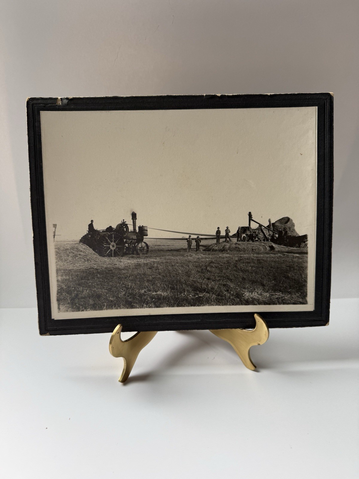 VTG • Steam Traction Engine Harvesting Cabinet Card Pacific Northwest Threshing