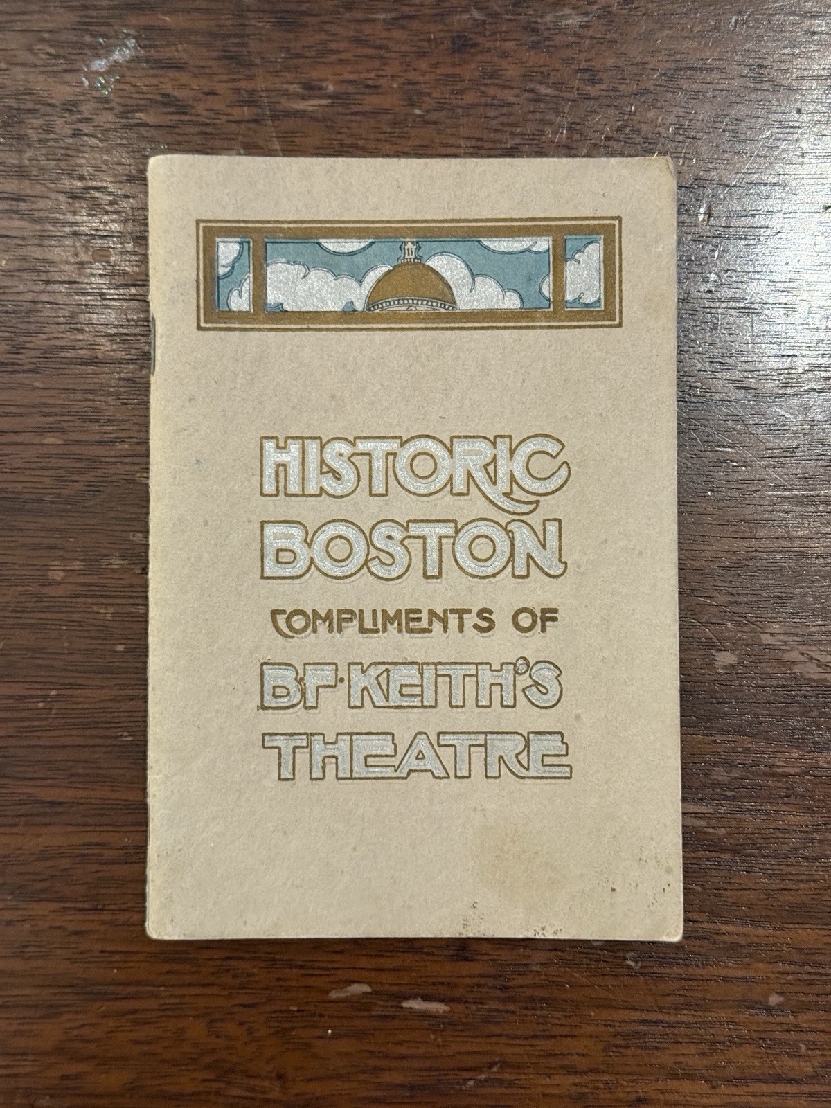 Antique Pocket Map Of Boston B.F. Keiths Theatre Advertising Vaudeville Souvenir Antique Pocket Map Of Boston B.F. Keiths Theatre Advertising Vaudeville Souvenir